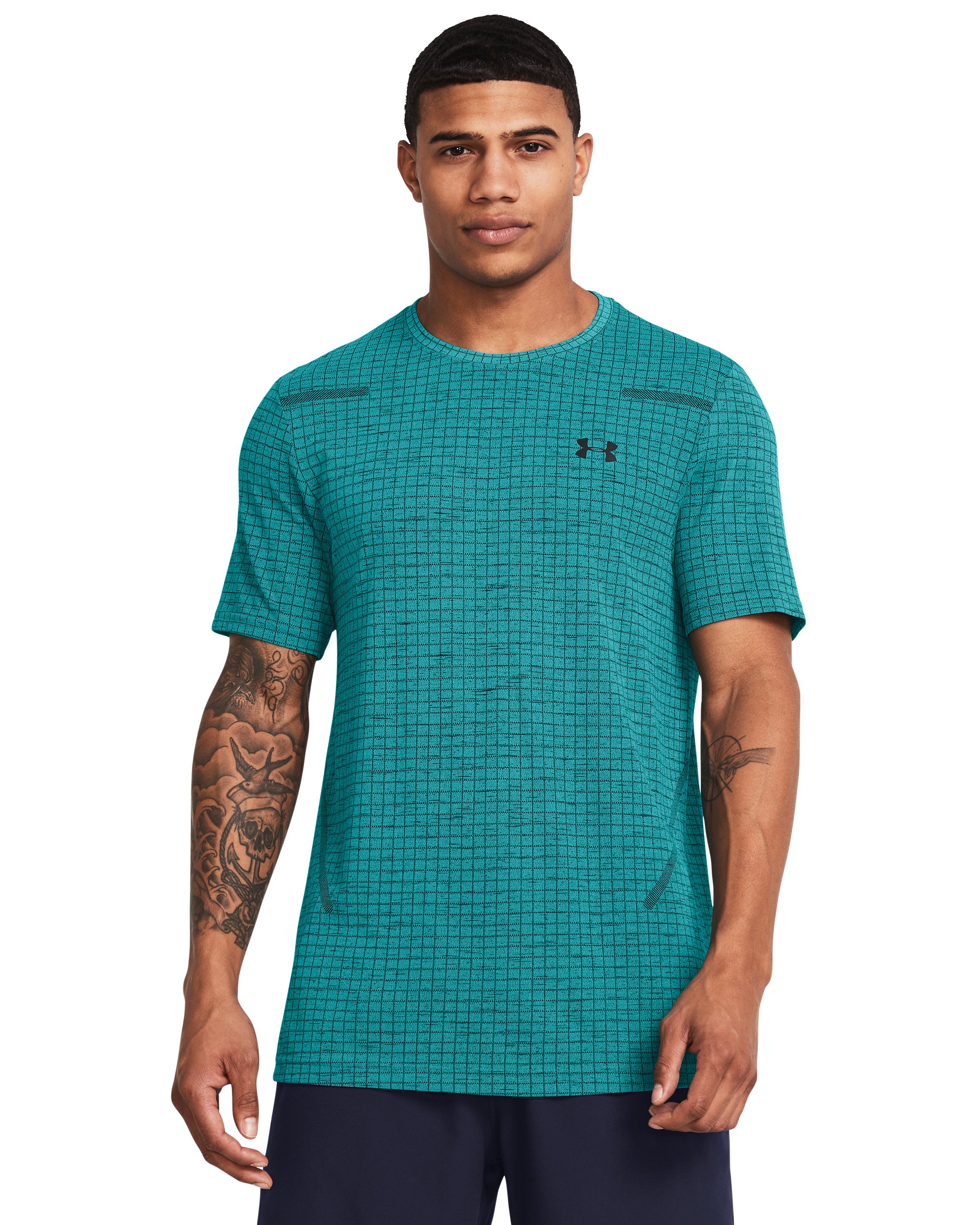 UA Seamless Grid Men's Short Sleeve 15