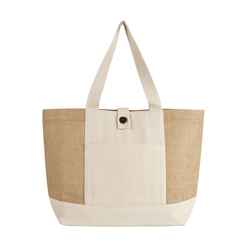Emma Jute and Cotton Shopper Tote 5