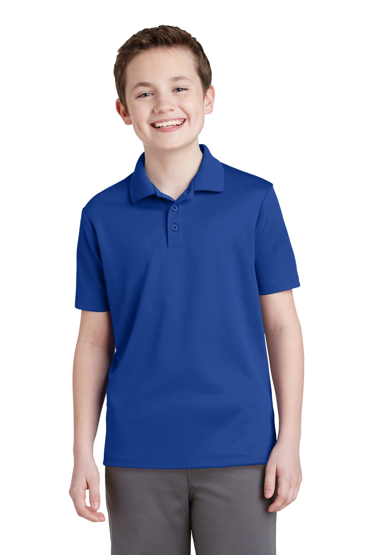 Sport-Tek® Youth PosiCharge RacerMesh Polo 15