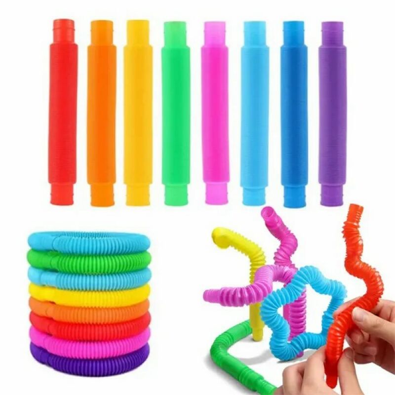 Pop Tube Toys Fidget Unique For Kid Fine Motor Skills
