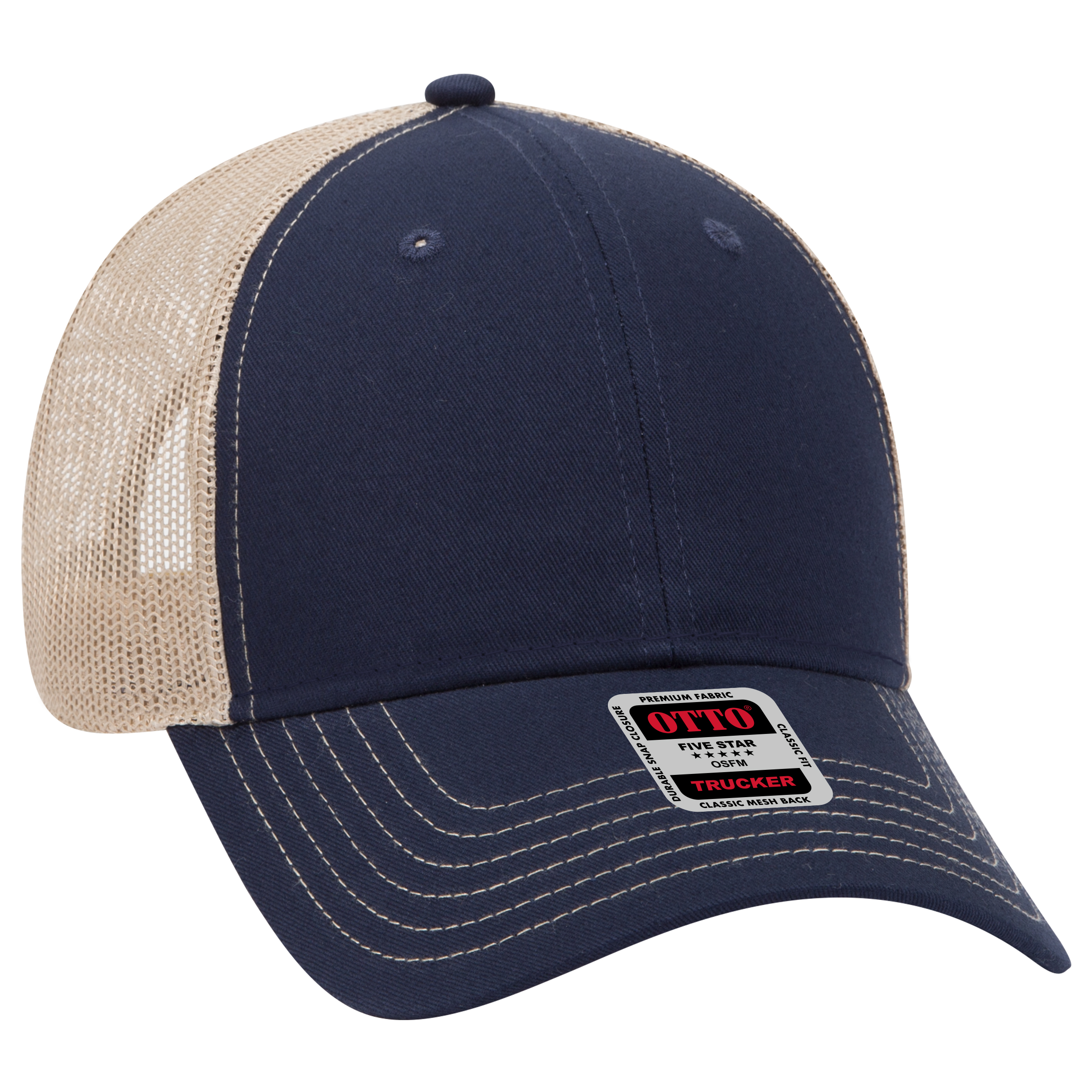 OTTO CAP® 6 Panel Low Profile Mesh Back Trucker Hat 232