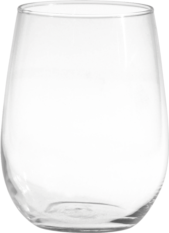 17 oz. Vina Stemless White Wine - Deep Etched 8