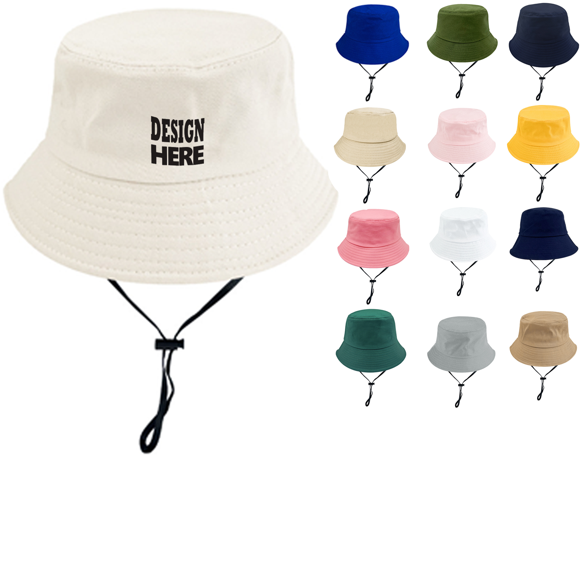 Breathable Cotton Bucket Hat 2