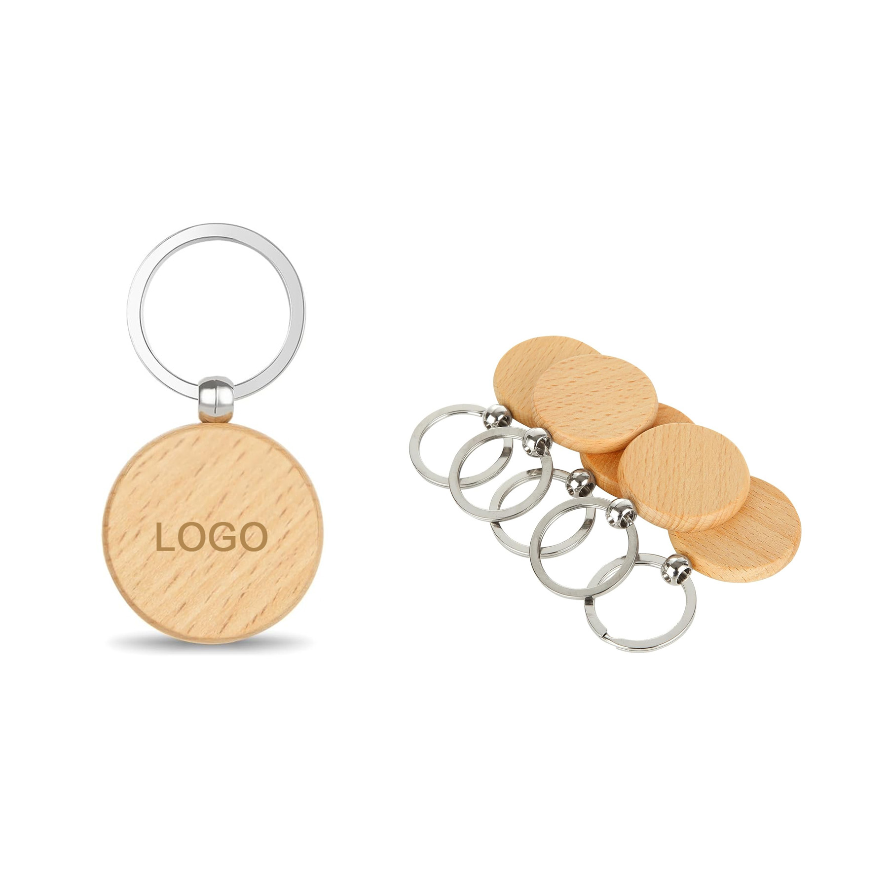 Wood Engraving Keychain 1