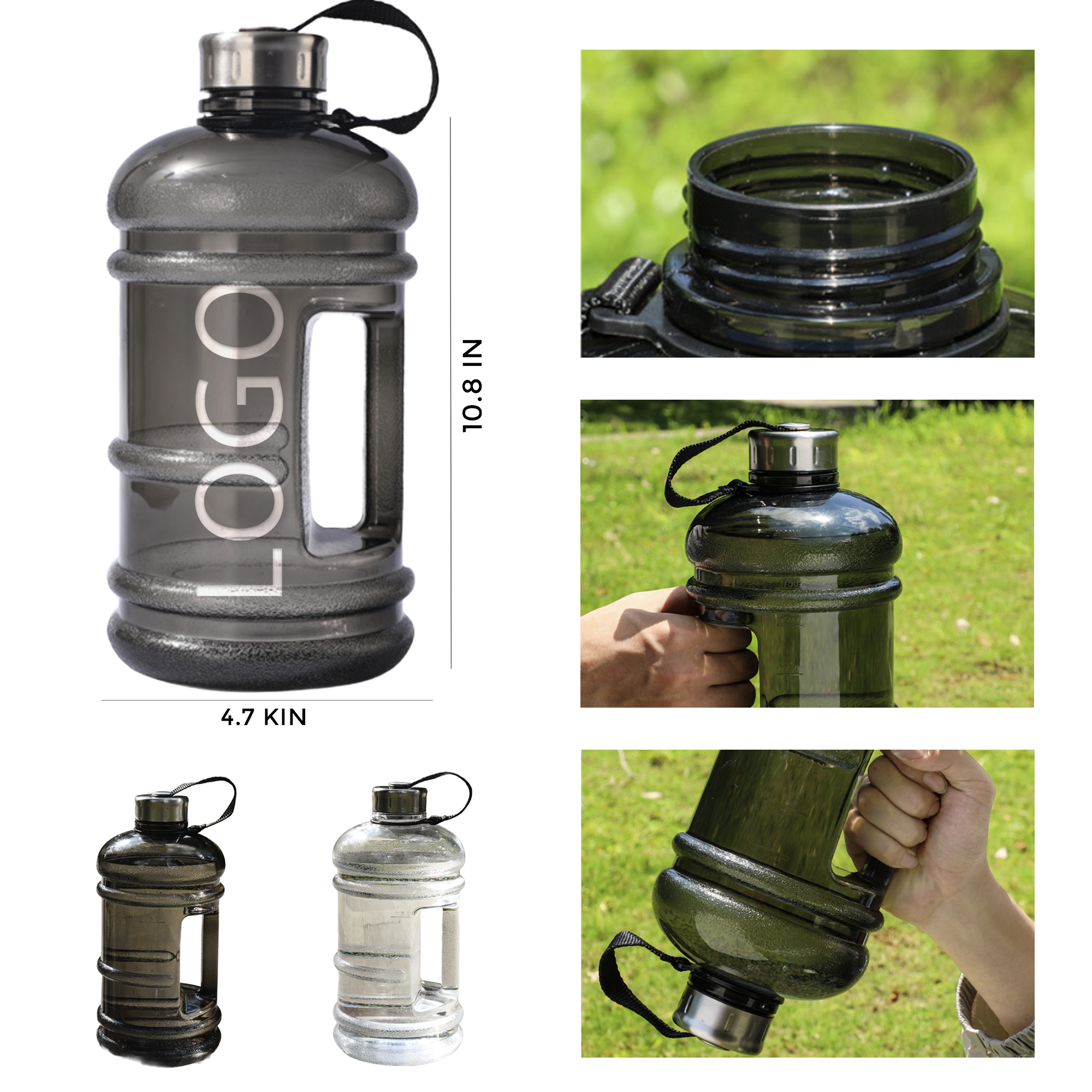 MOQ 10 PCS Insulated 68oz Large Capacity Water Bottle 2