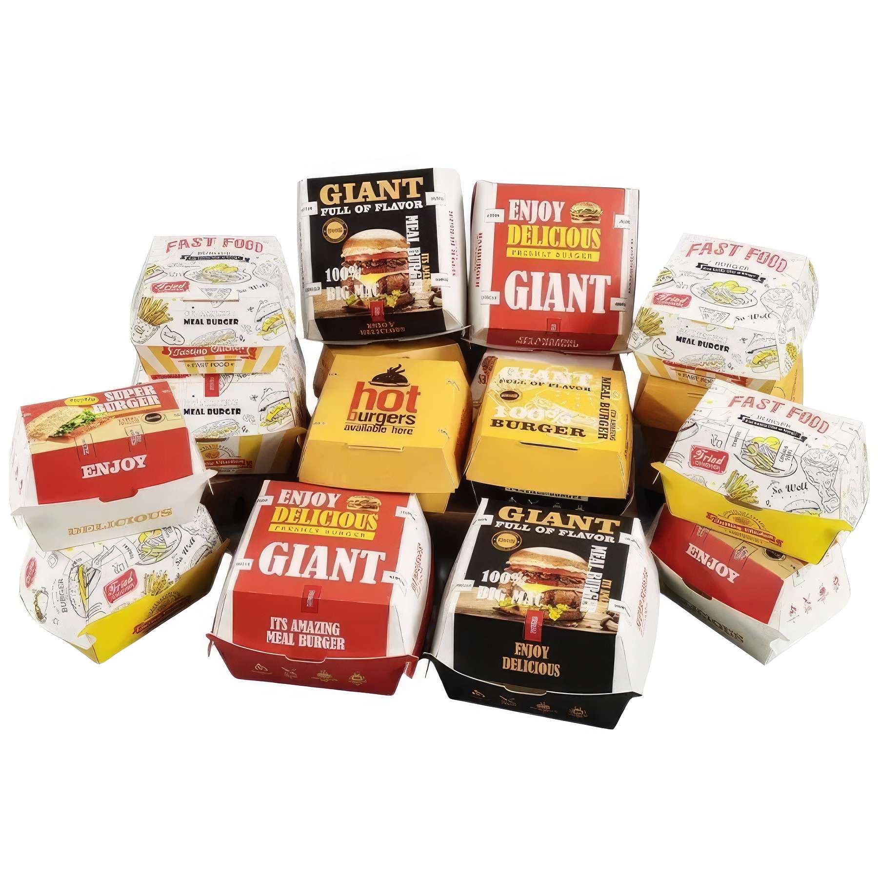 Custom Printed French Fried Chicken Paper Boxes 2