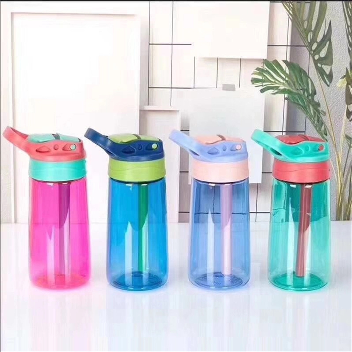 Kids Water Bottle with Straw 16 oz 2
