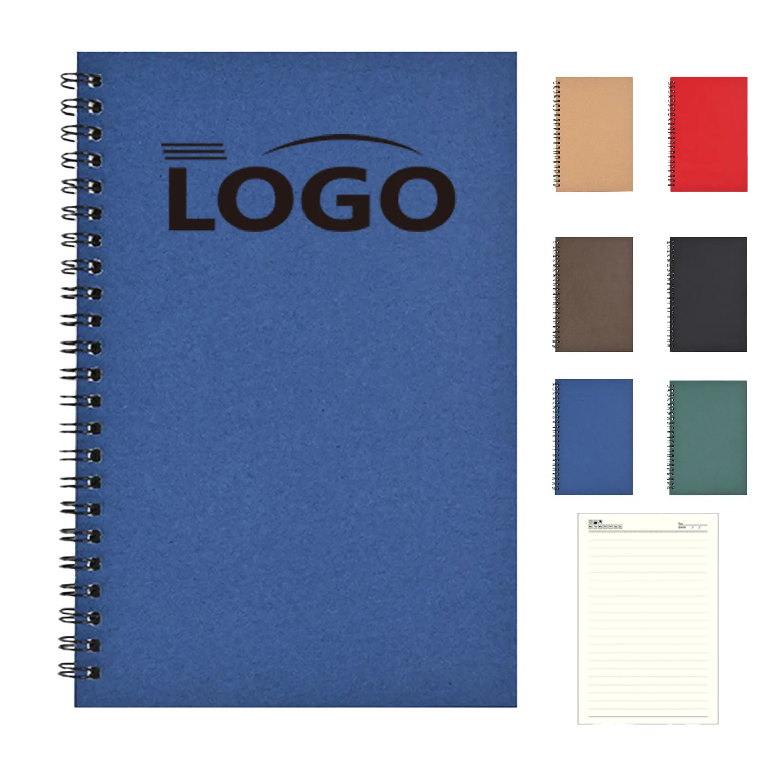 Eco-Friendly Spiral Notebook with Soft Cover 1