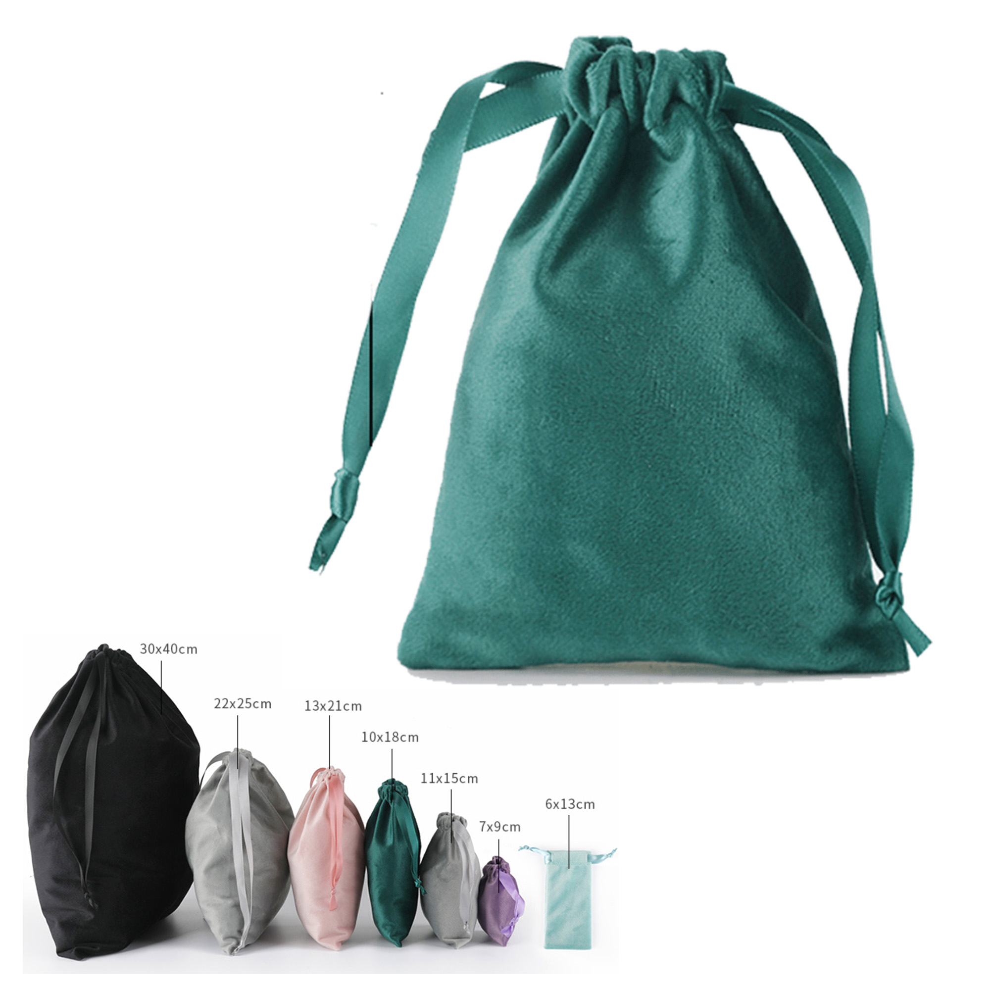 Satin Drawstring Bag Bundle Pocket 1