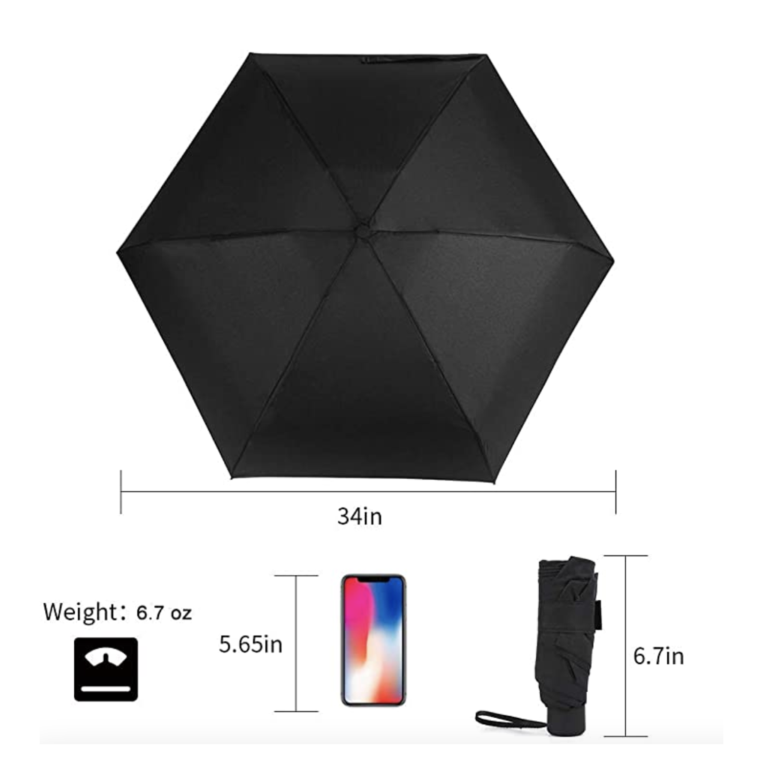 Travel Mini Sun&Rain Umbrella 2