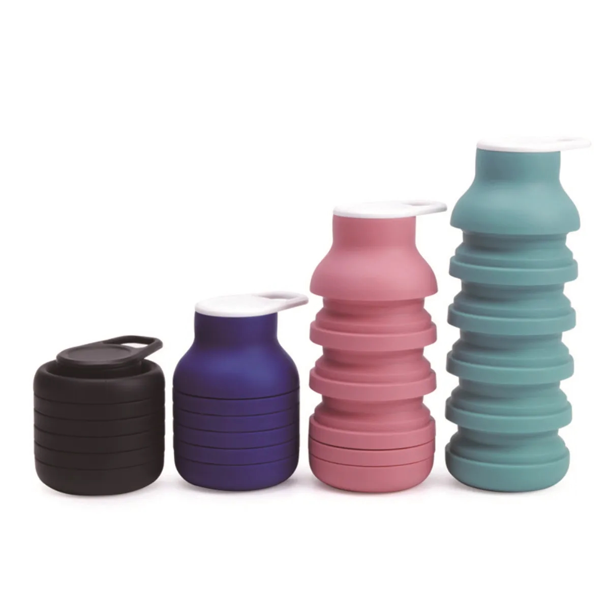 Foldable Silicone Reusable Portable Lightweight Water Bottle 3