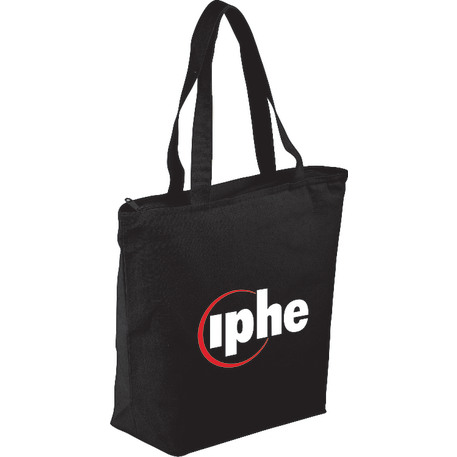 Maine 8oz Cotton Canvas Zippered Tote, custom tote bag with logo imprint 8