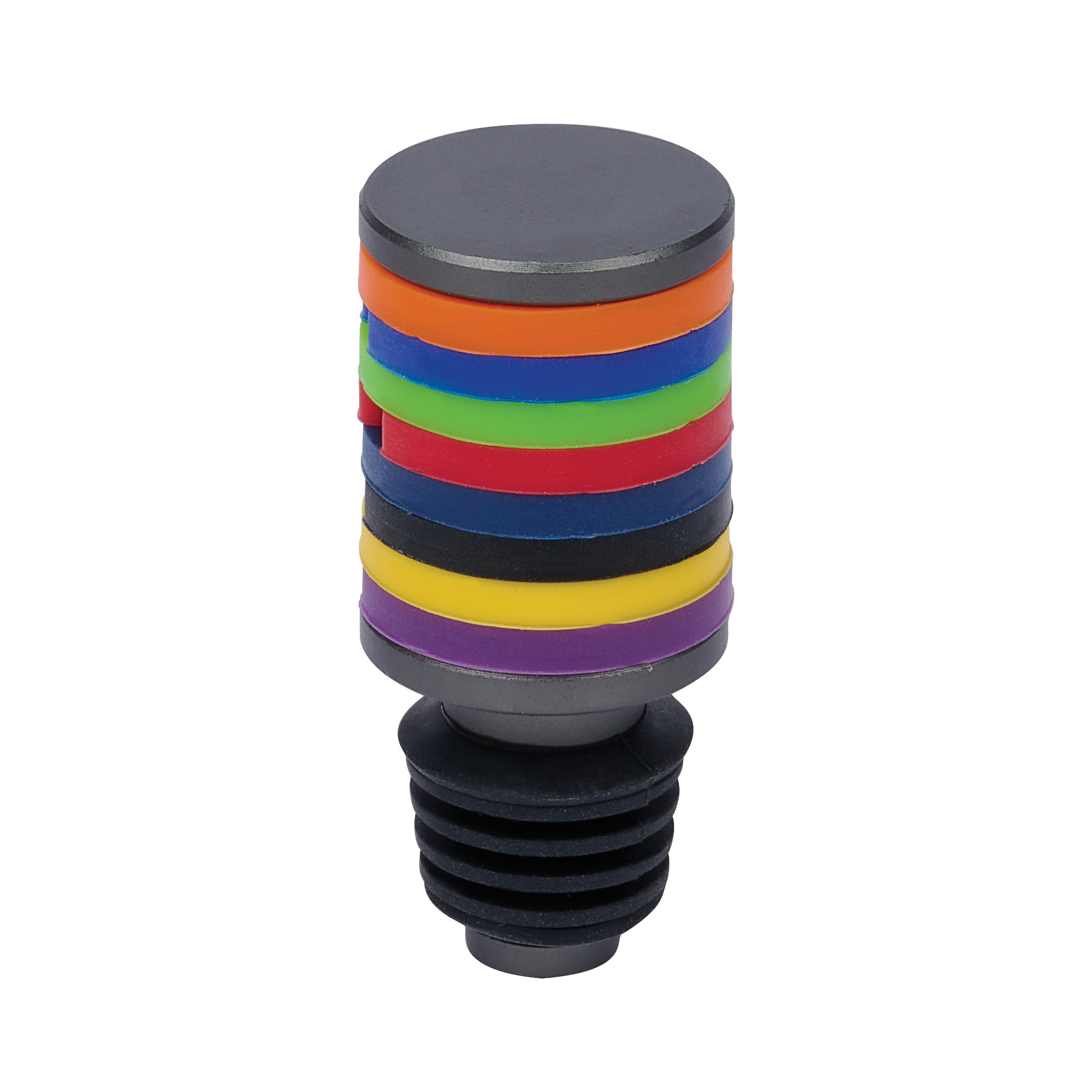Rocco Aluminum Bottle Stopper with Glass Markers 16
