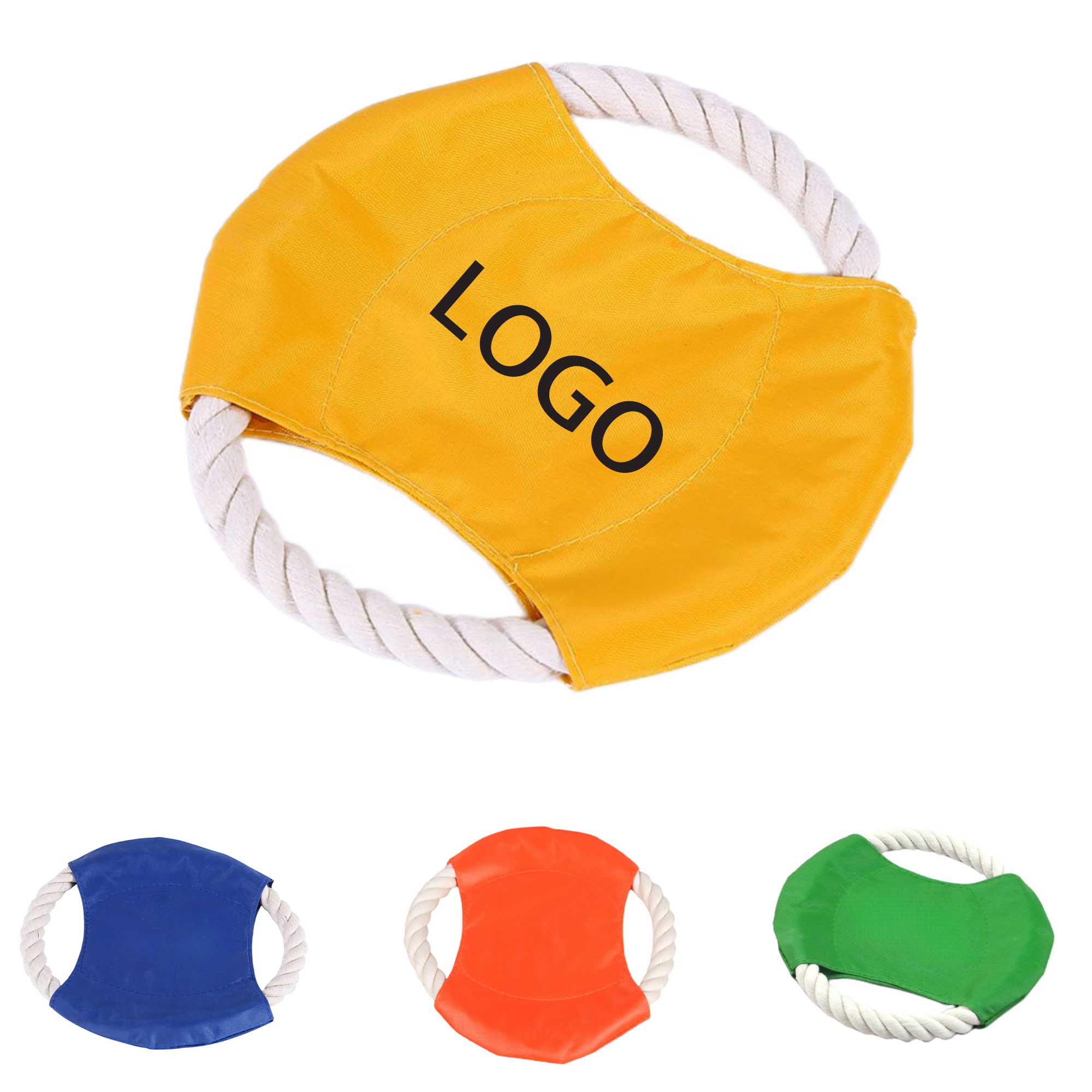Durable Flying Disc Rope Squeaker Toy 2