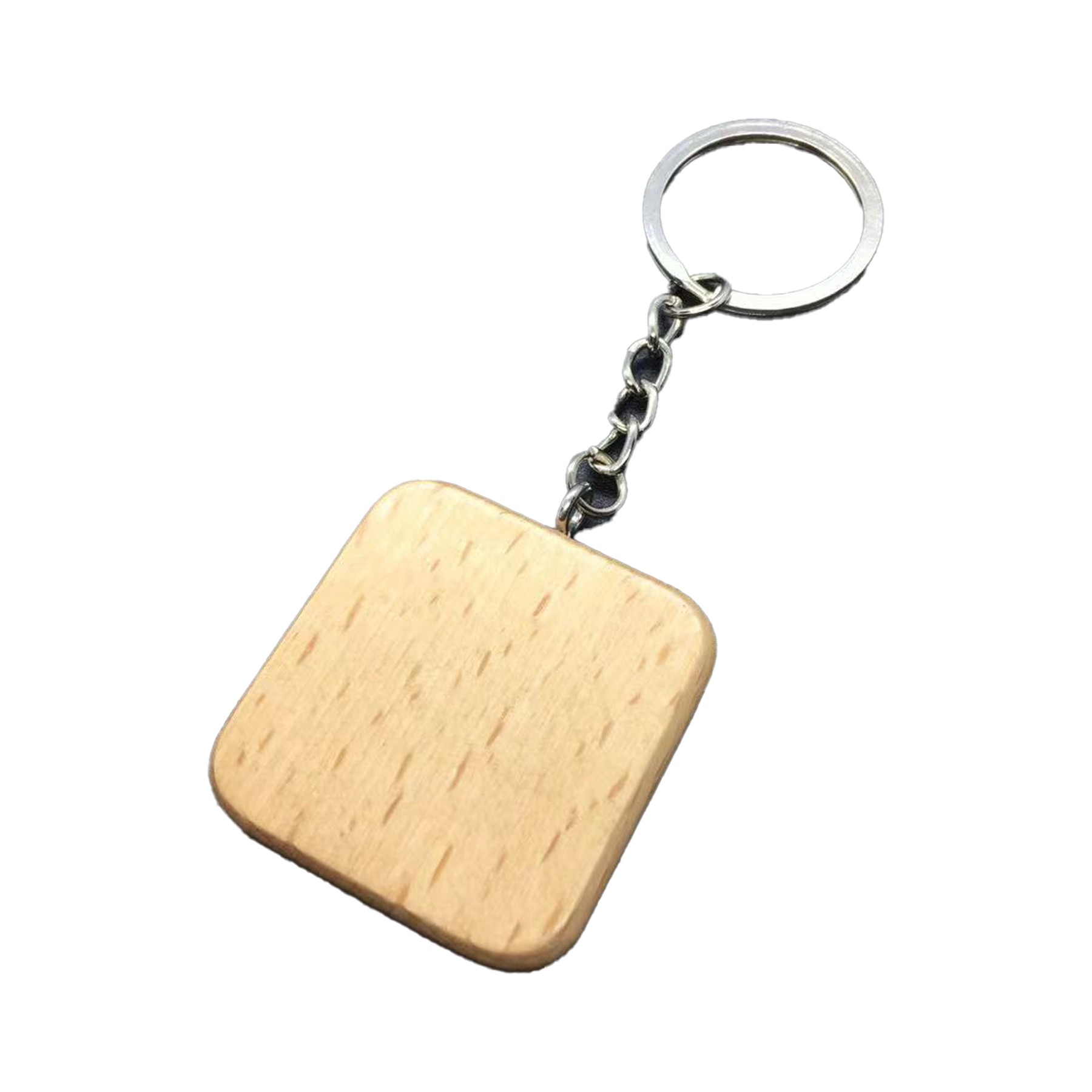 Laser Engraved Wooden Key Chain 3