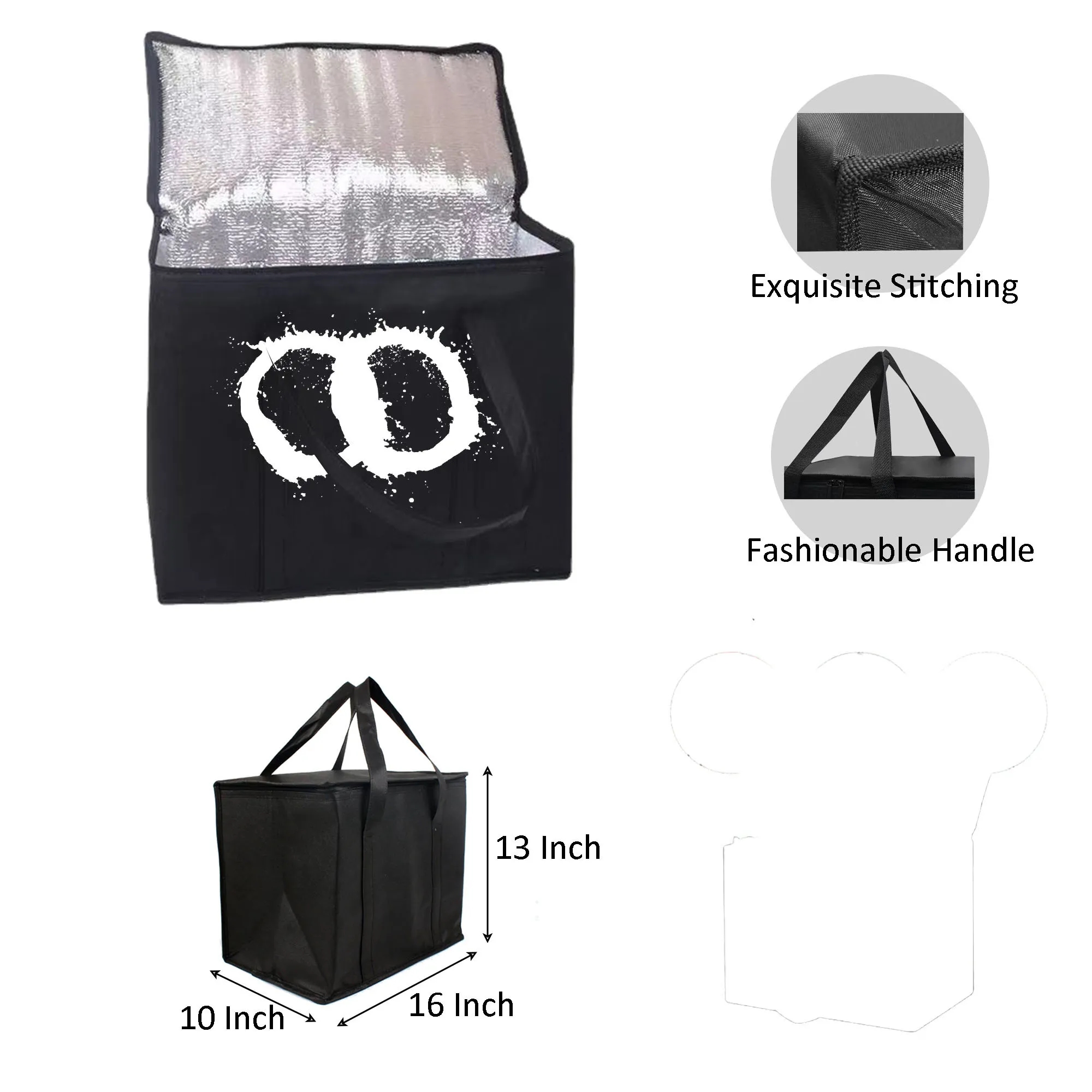 MOQ 10 Non-woven Insulated Reusable Tote Bag 1