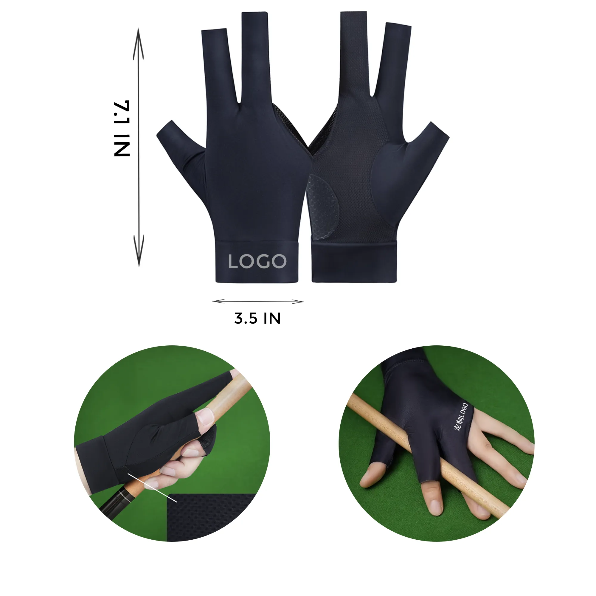 MOQ 10 PCS Billiards Gloves 2