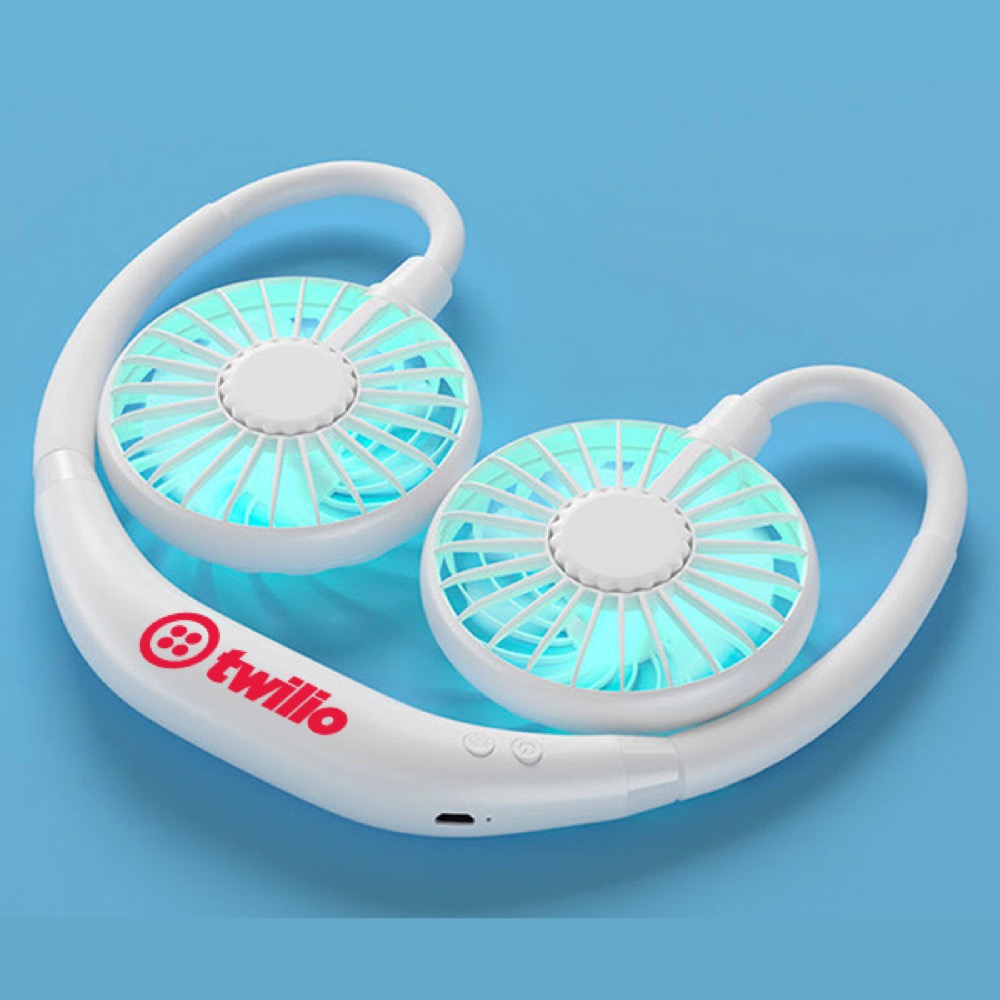 Wearable LED Neck Fan 4