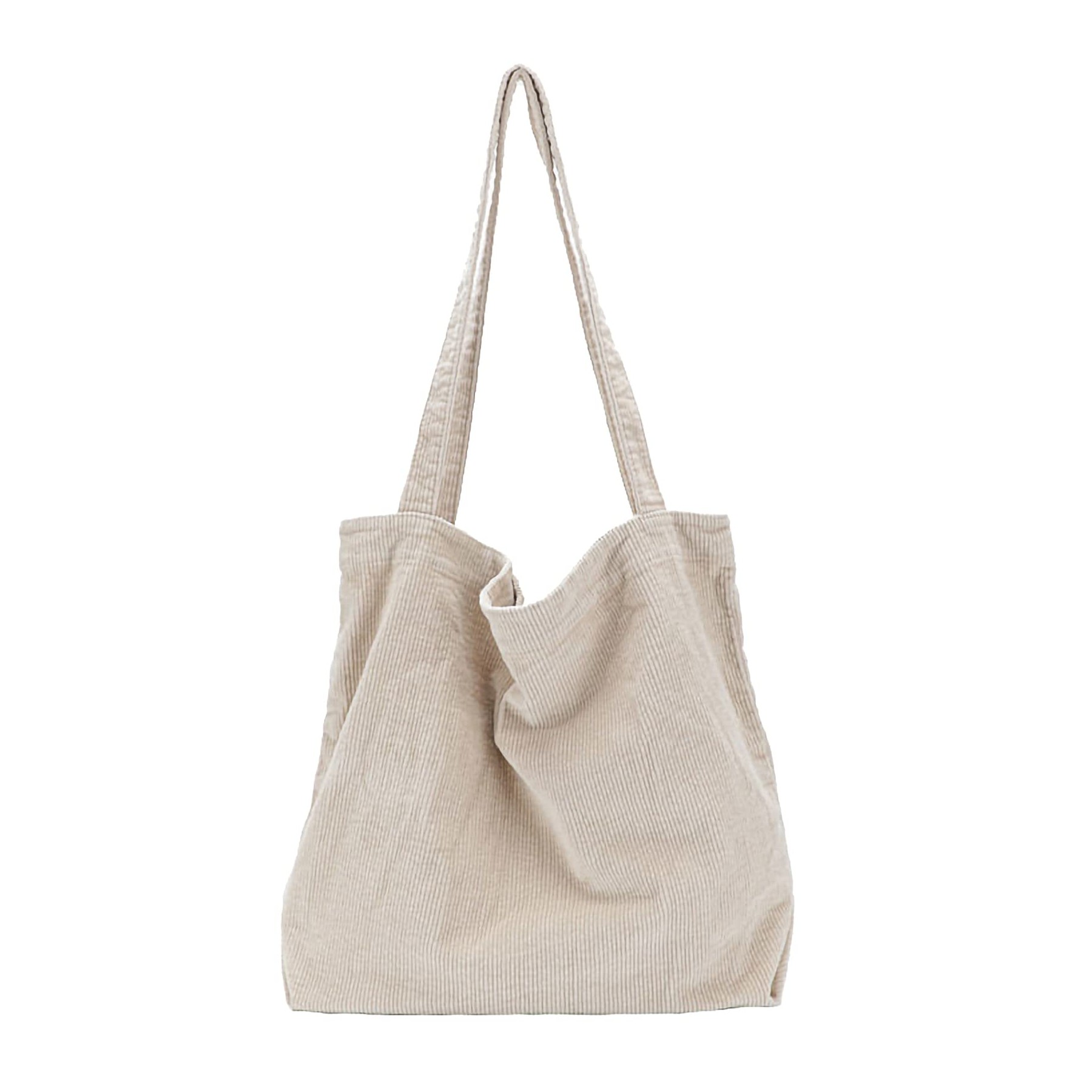 Corduroy Shoulder Tote Bag 7