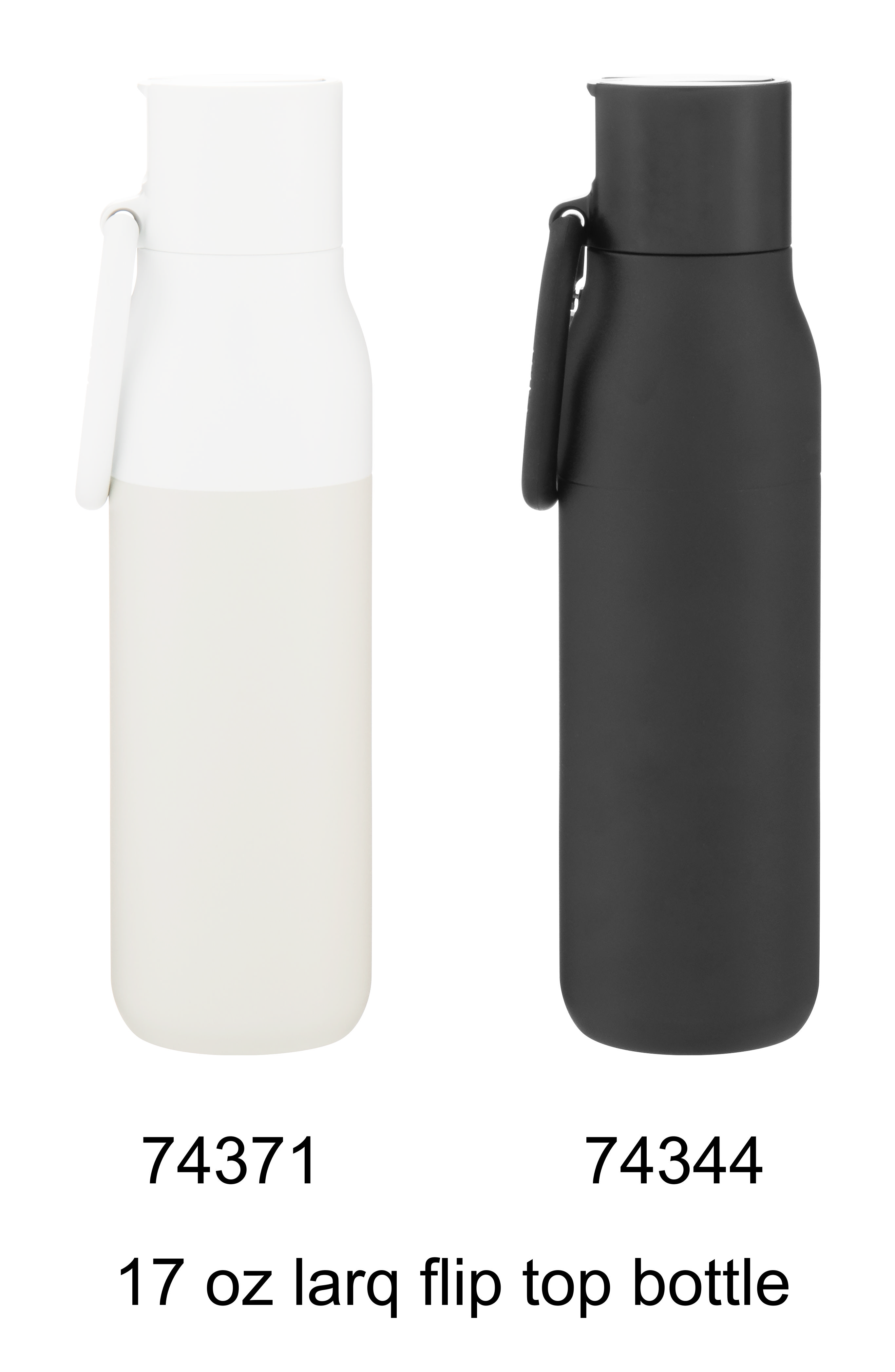 17 oz larq flip top bottle, custom water bottle with logo imprint 17