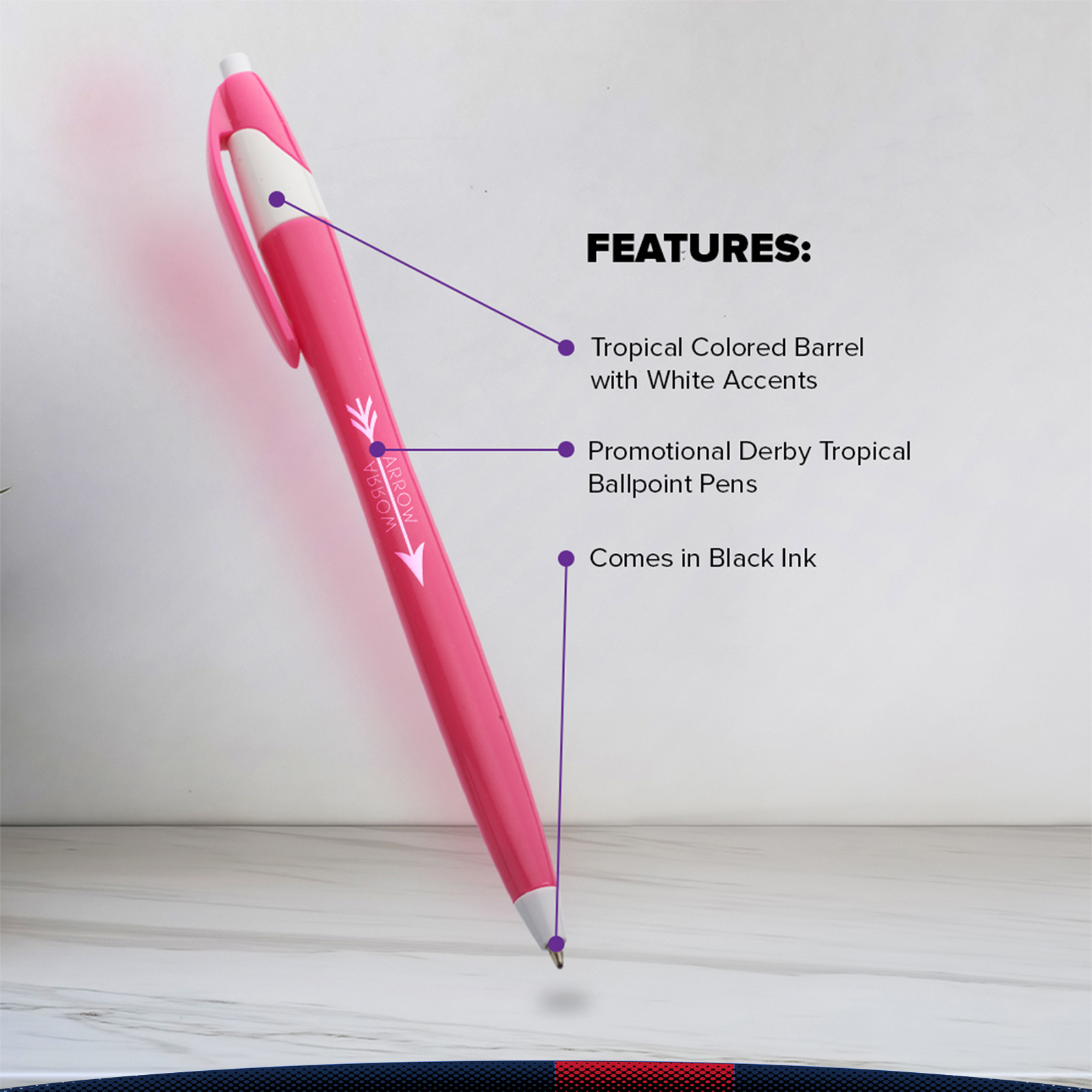 Dero Tropical Ballpoint Pens 12