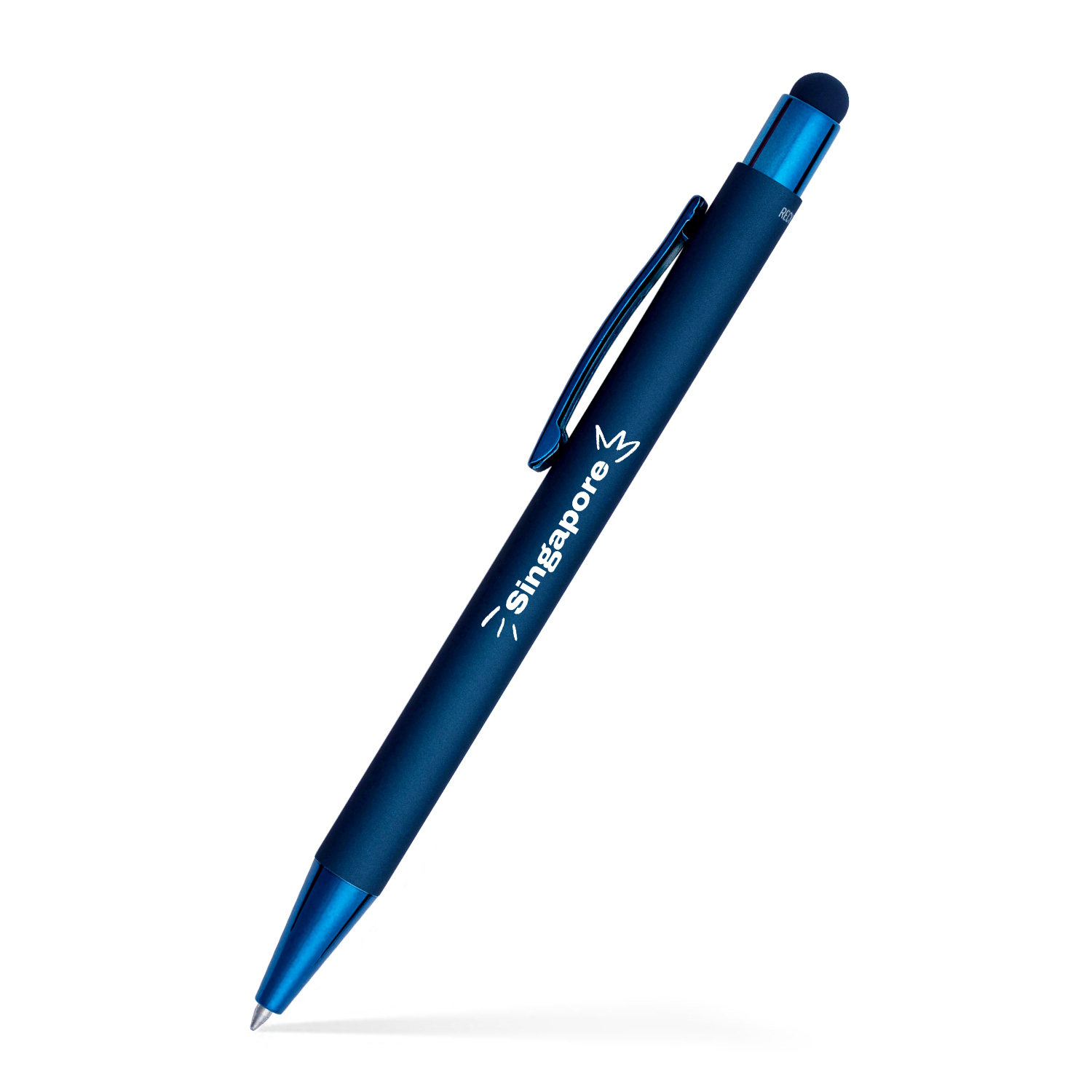 Fleetwood Stylus Satin Soft Touch Gel Click Pen (Recycled Aluminum) 19