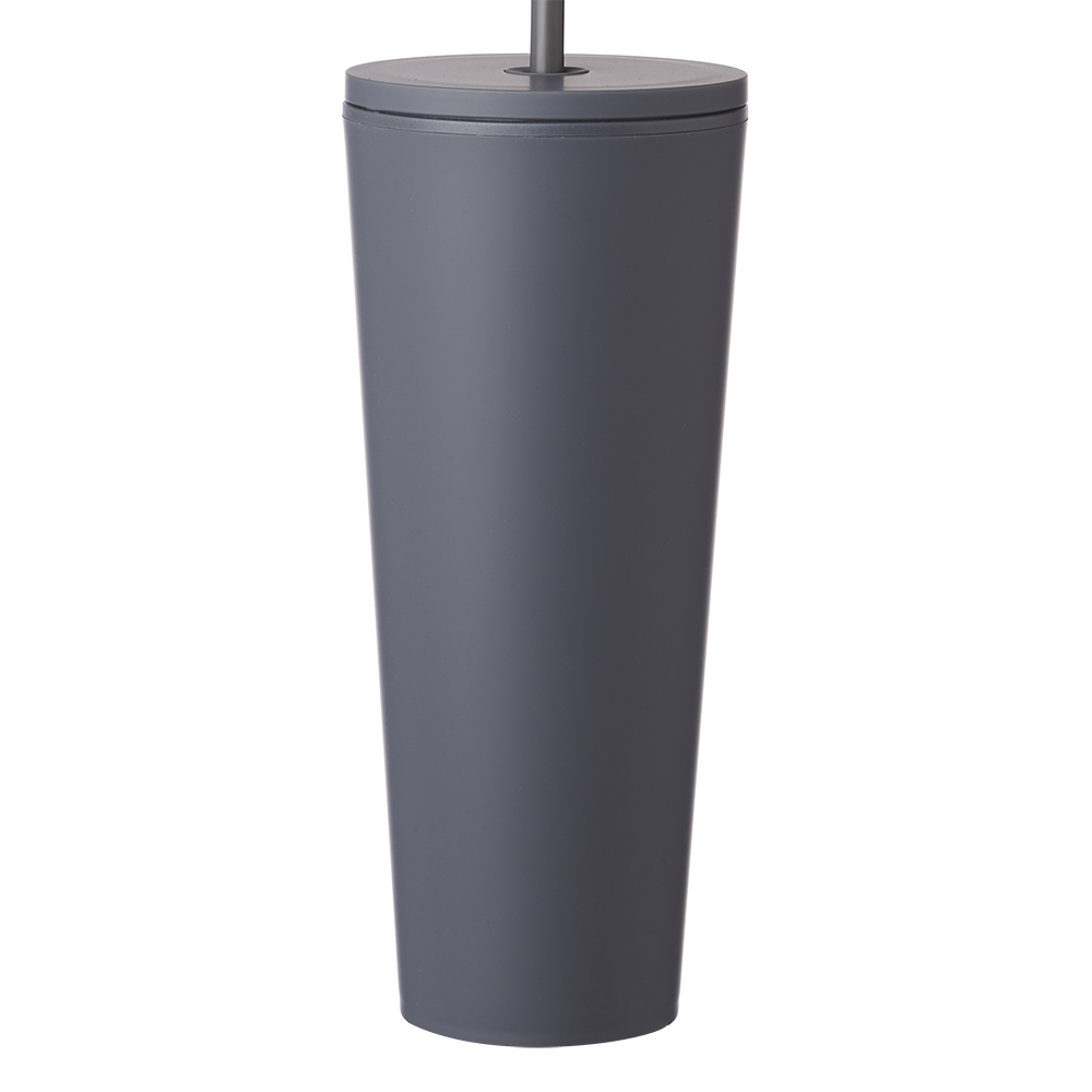 24 oz. Kenai Plastic Tumblers with Straw 1
