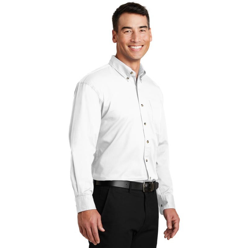 Port Authority Long Sleeve Twill Shirt. 9
