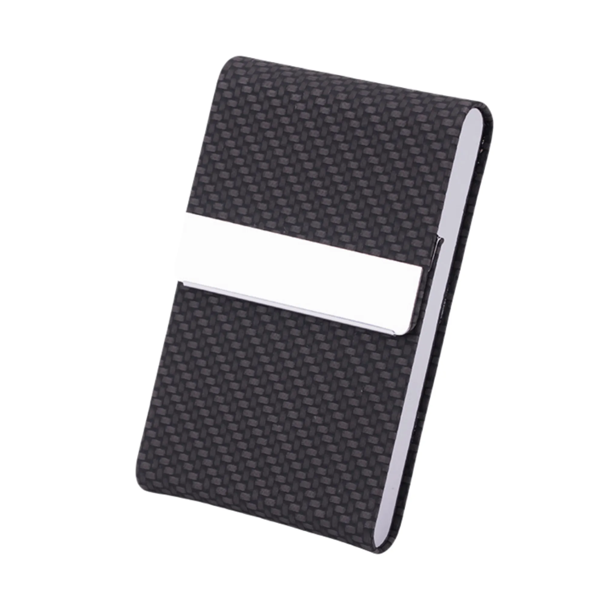 Stainless Steel PU Leather Card Case With Magnetic Closure 17