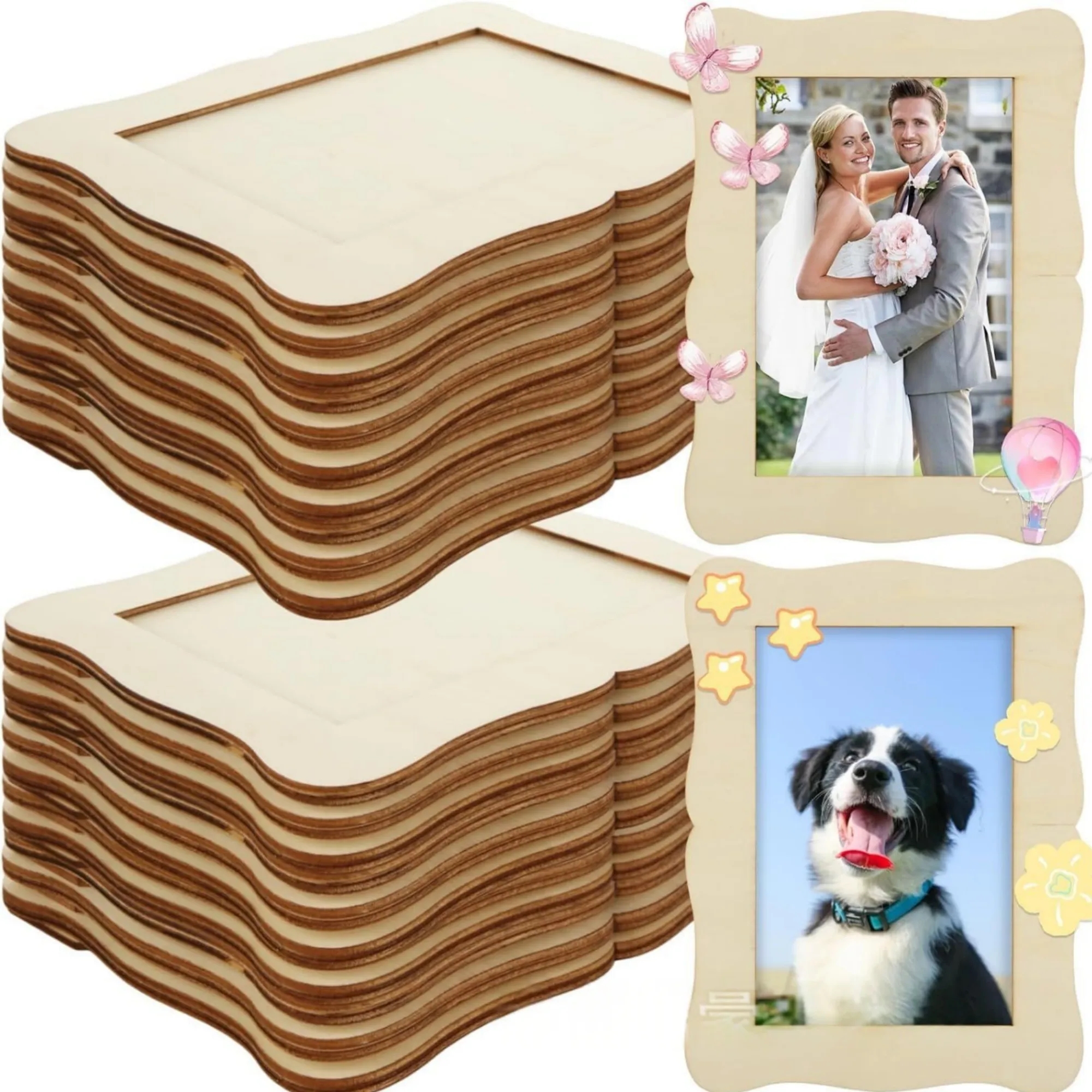 DIY Wooden Photo Frame Picture Display Stand 4