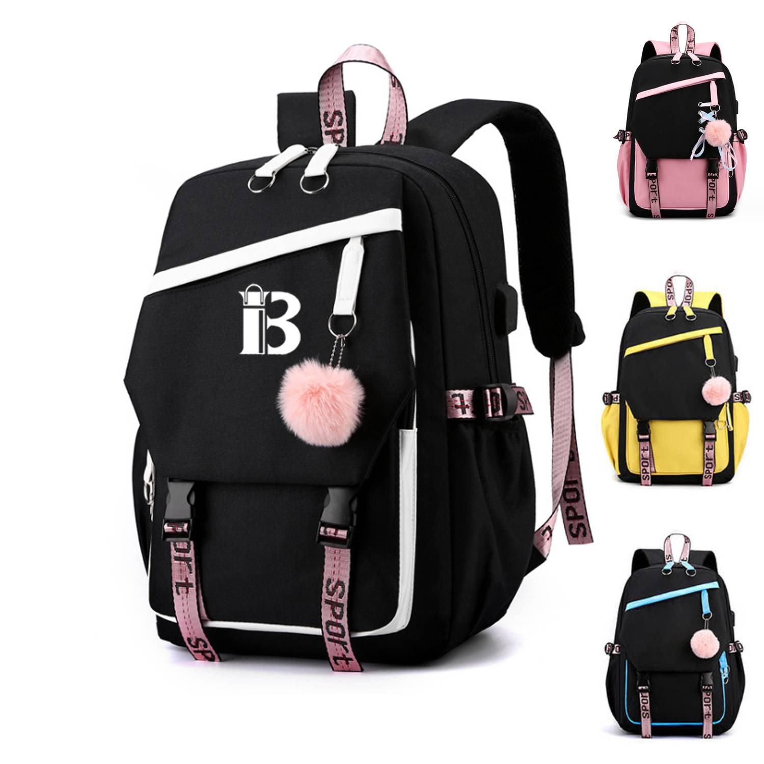 Nylon Backpack Student's Schoolbag 2