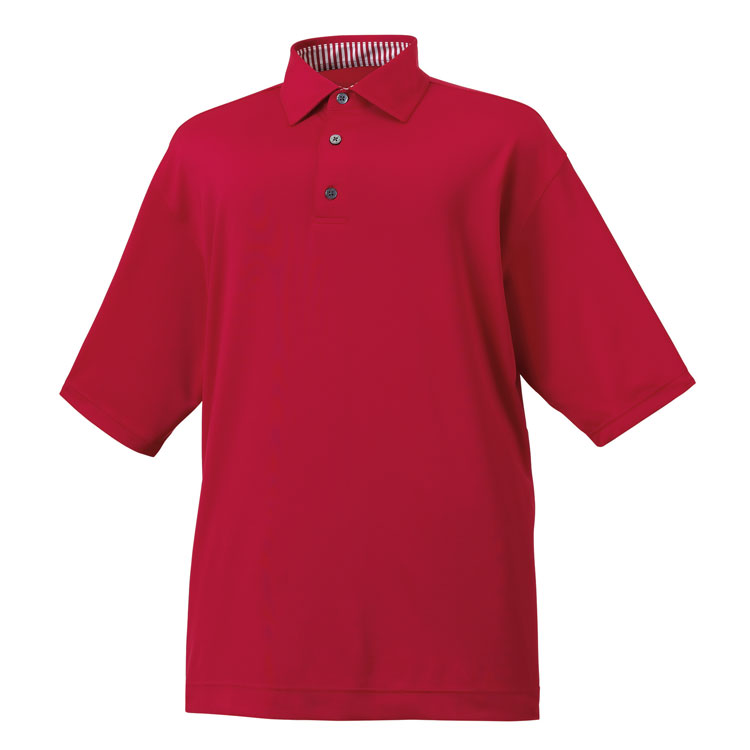 FootJoy ProDry Performance Solid Lisle Polo - Self Collar 4