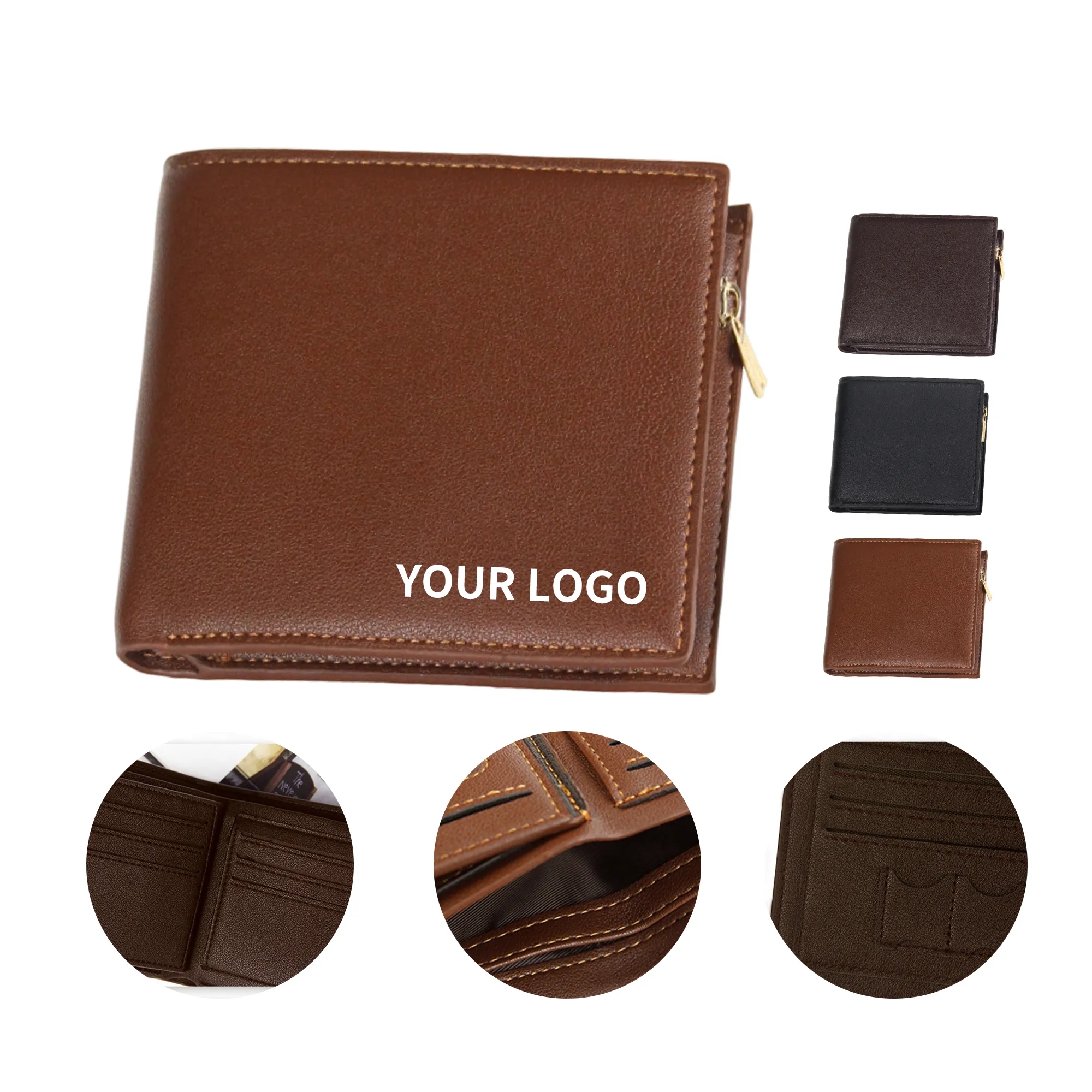 Microfiber Leather Wallet with Anti-Magnetic Lining 2