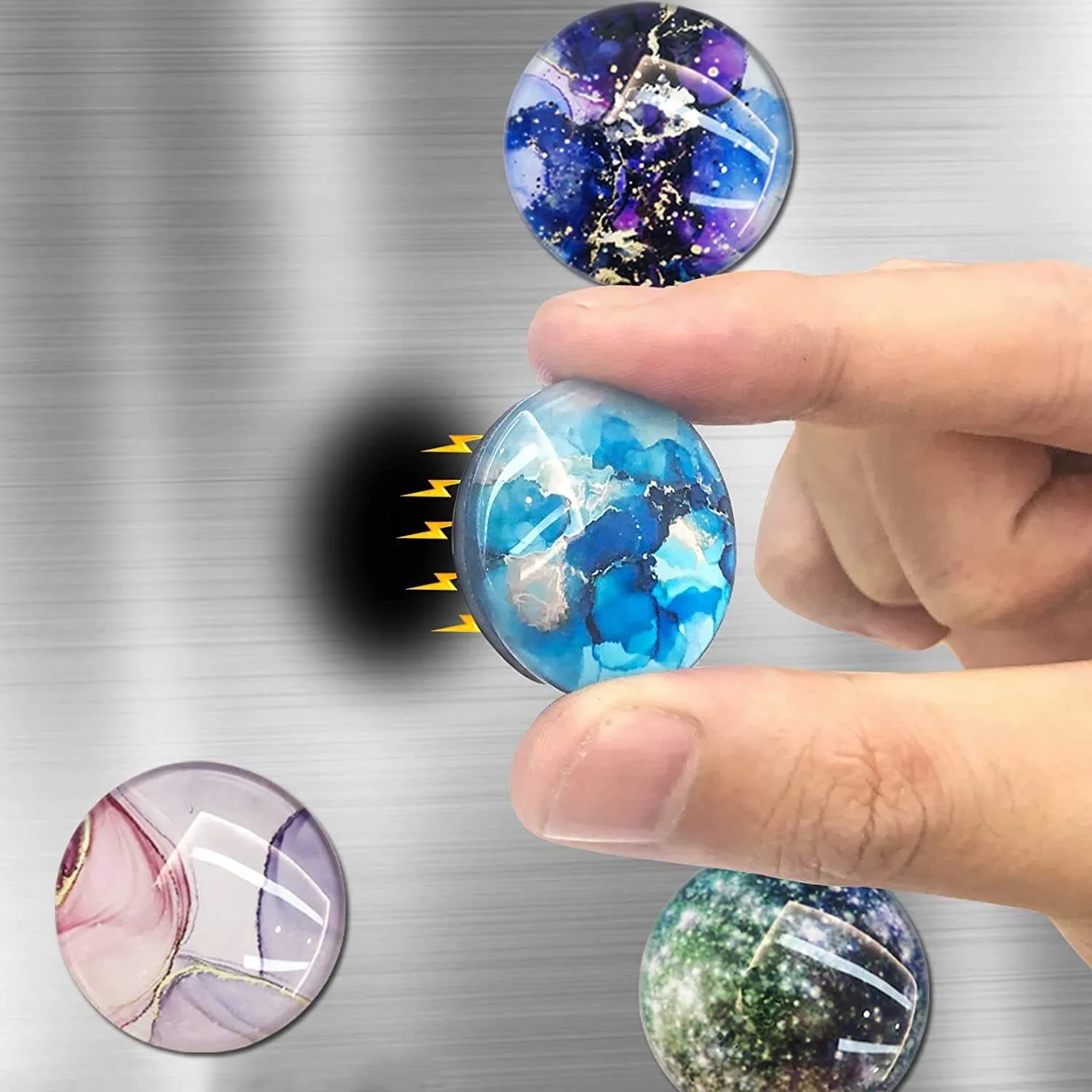 Glass Strong Refrigerator Magnets 2