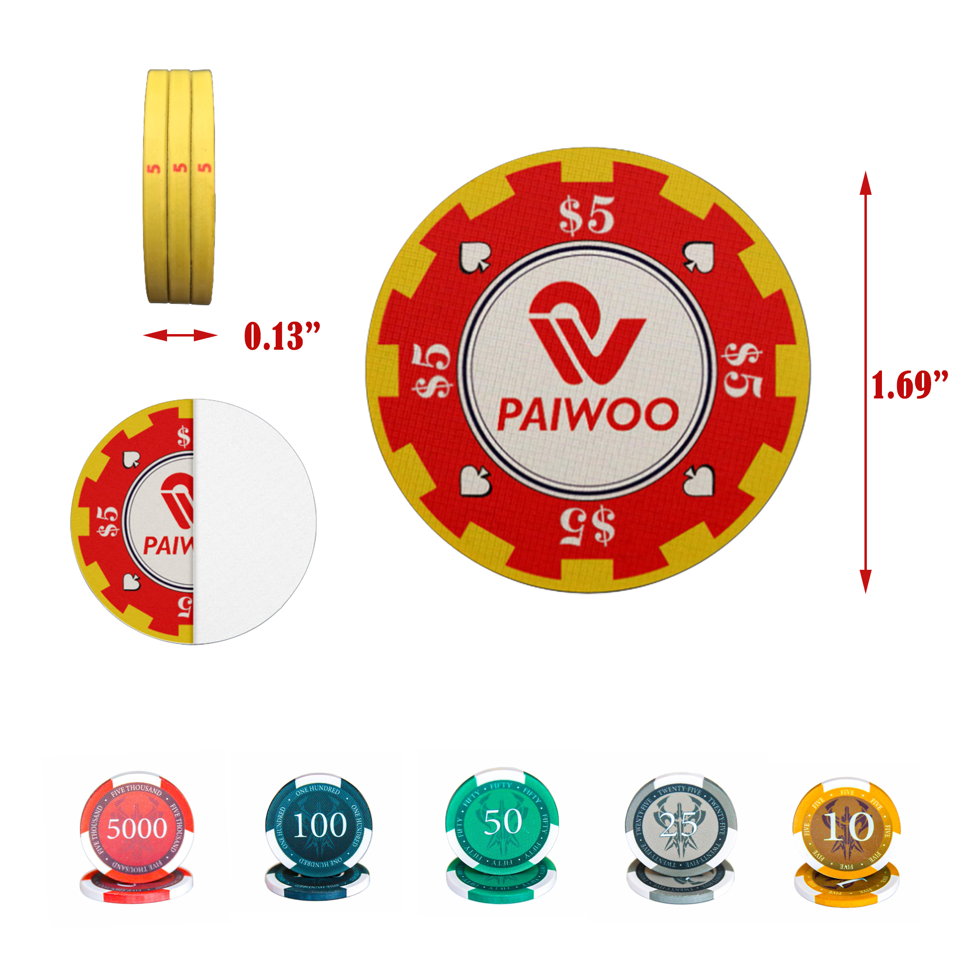 Durable Ceramic Poker Chip 2
