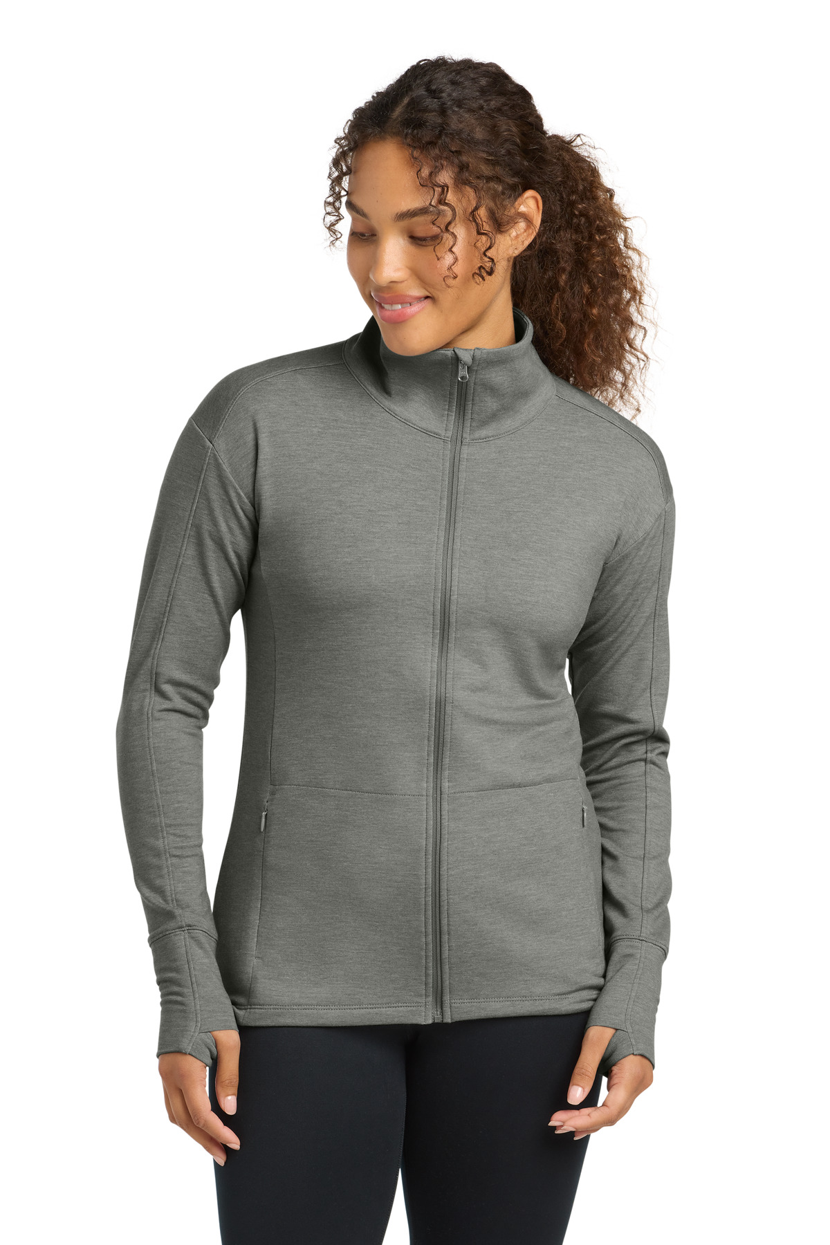 Sport-Tek Women's Sport-Wick Flex Fleece Full-Zip. LST560 3