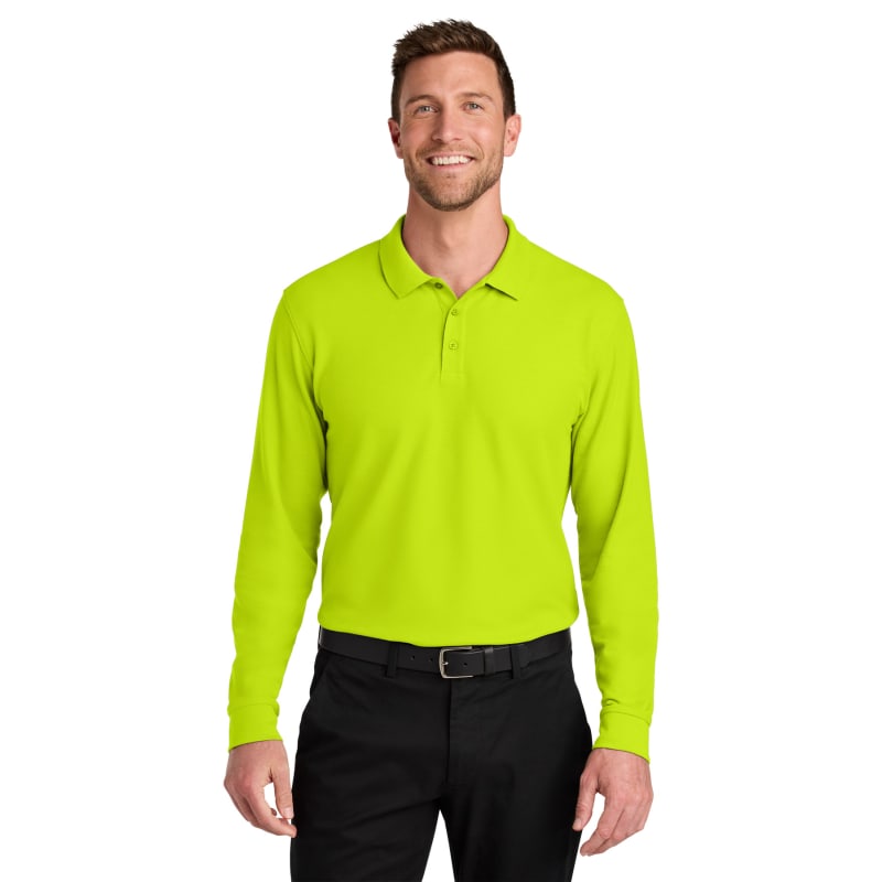 Port Authority Wearever Signature Pique Long Sleeve Polo 21