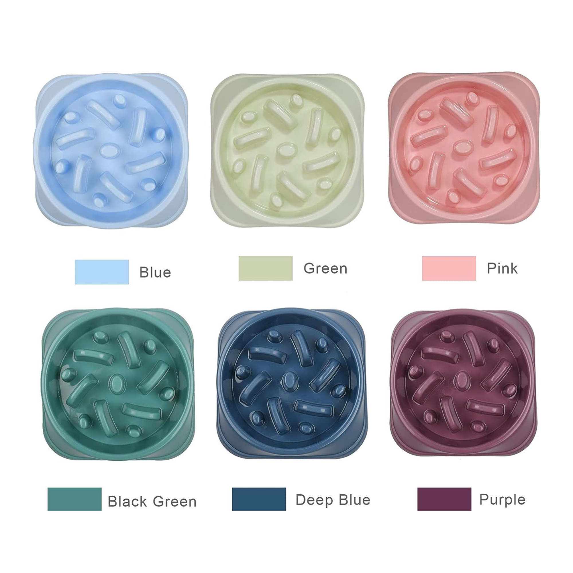 Dog Or Cat Slow Feeder Bowls