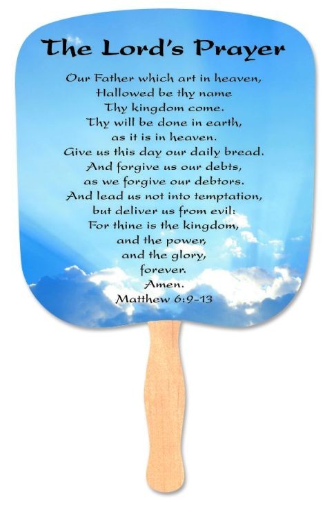 The Lord's Prayer Stock Religious & Inspirational Fan