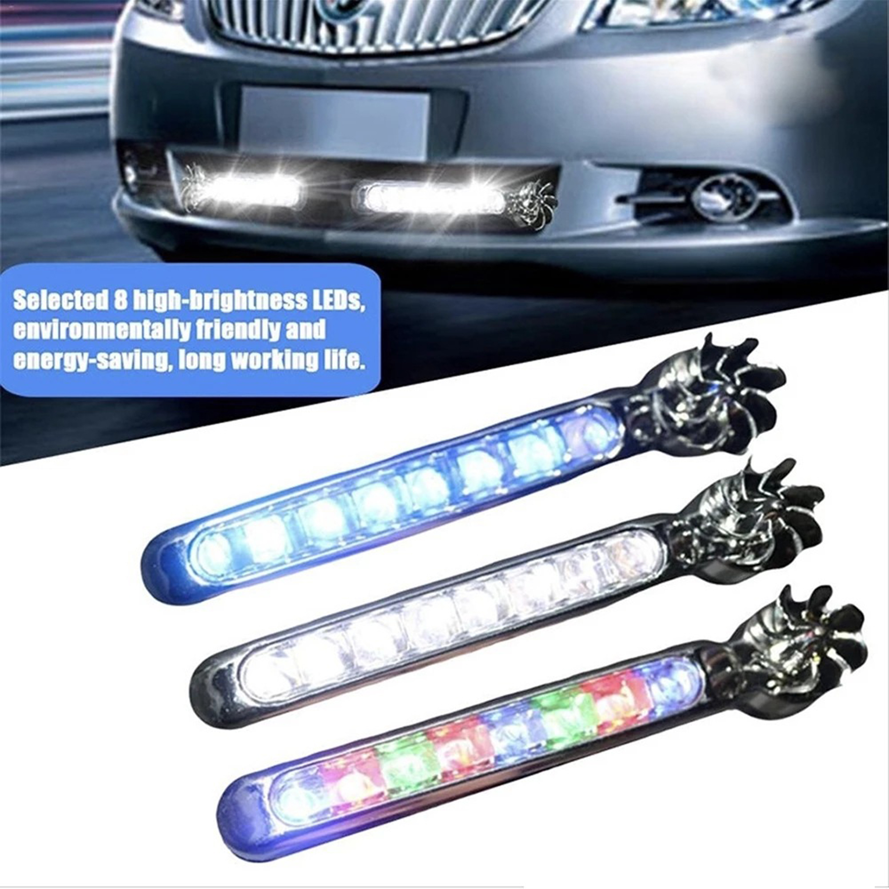 Wind Power Driven Daytime Running Lights 1