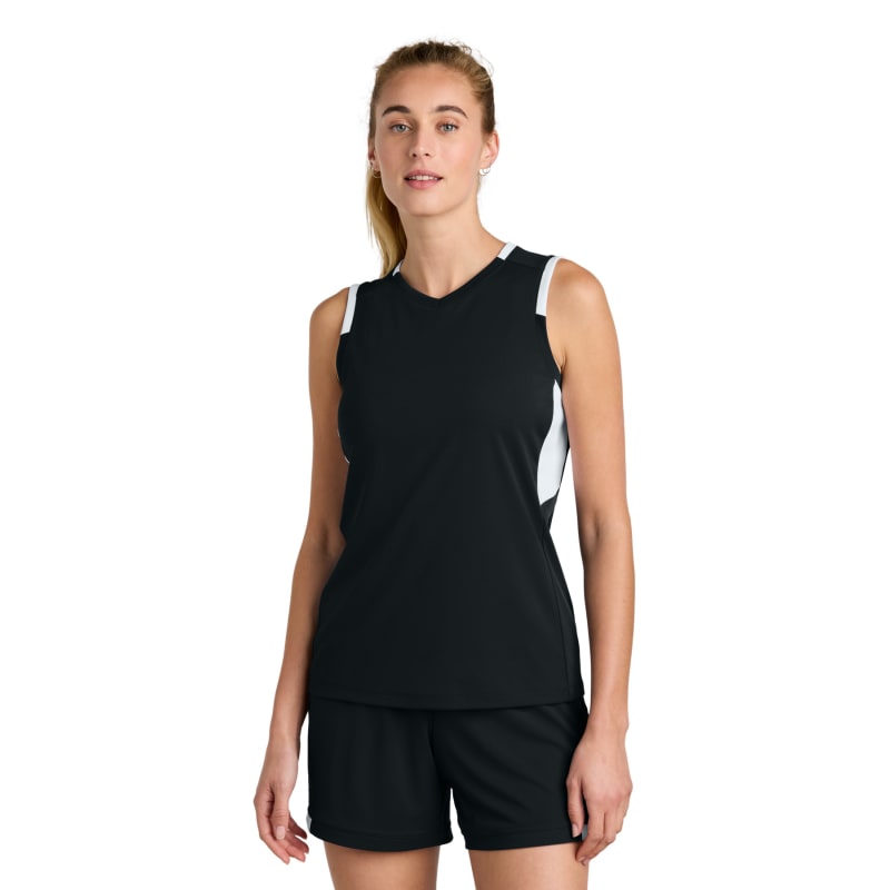 Sport-Tek Women's Club Sleeveless V-Neck 14