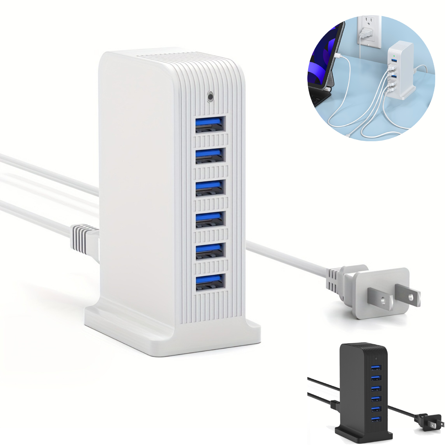Desktop 6-Port USB Charging Station 5