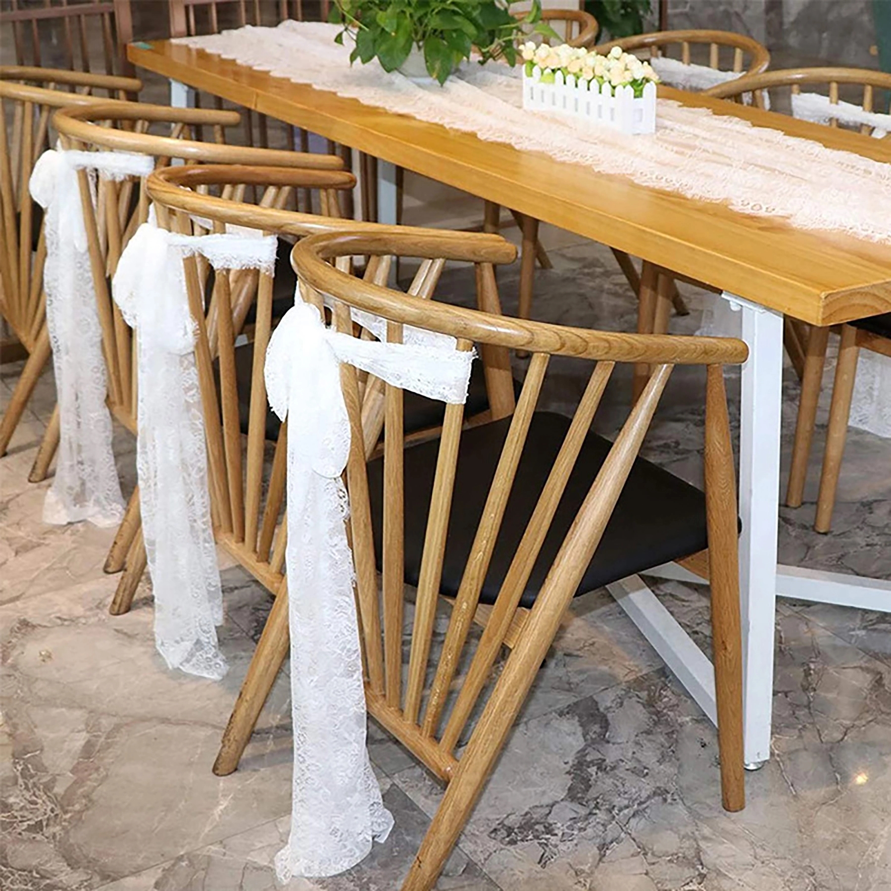 Lace Table Runner 14*118 In White Classy for Rustic Wedding 7
