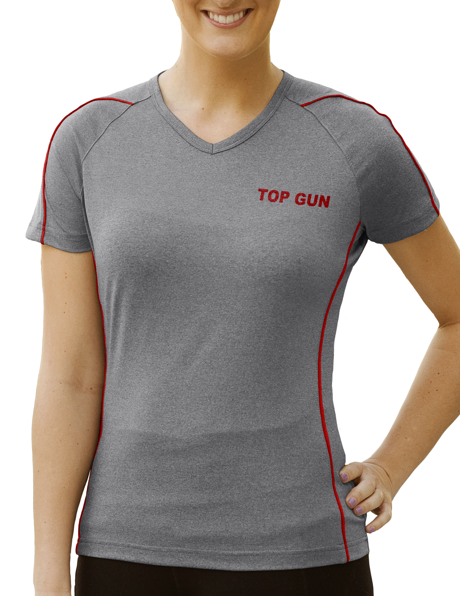 Ladies' Top-Gun Heather Tee Shirt 2