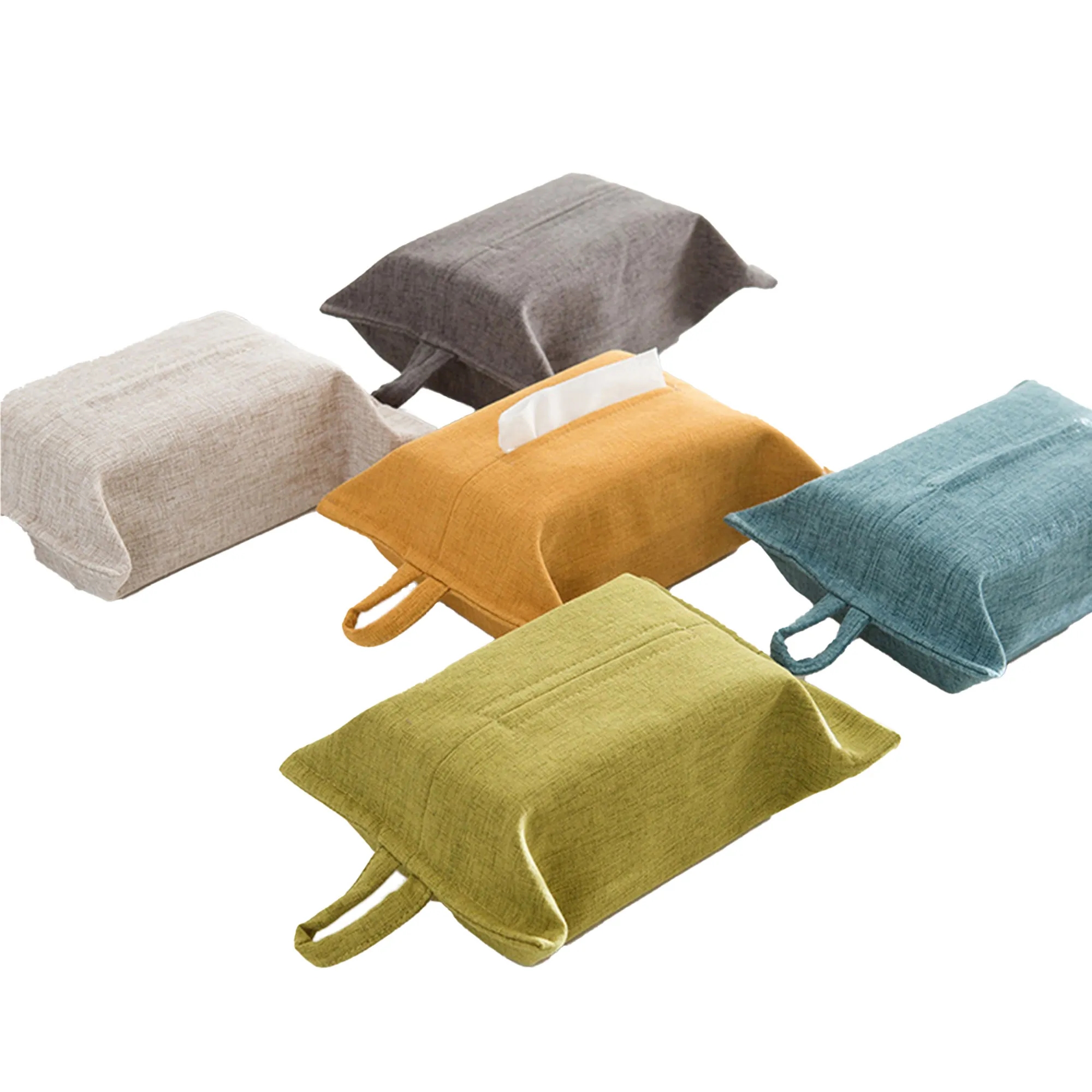 MOQ 10 Fabric Tissue Bag Hanging Portable Box 8