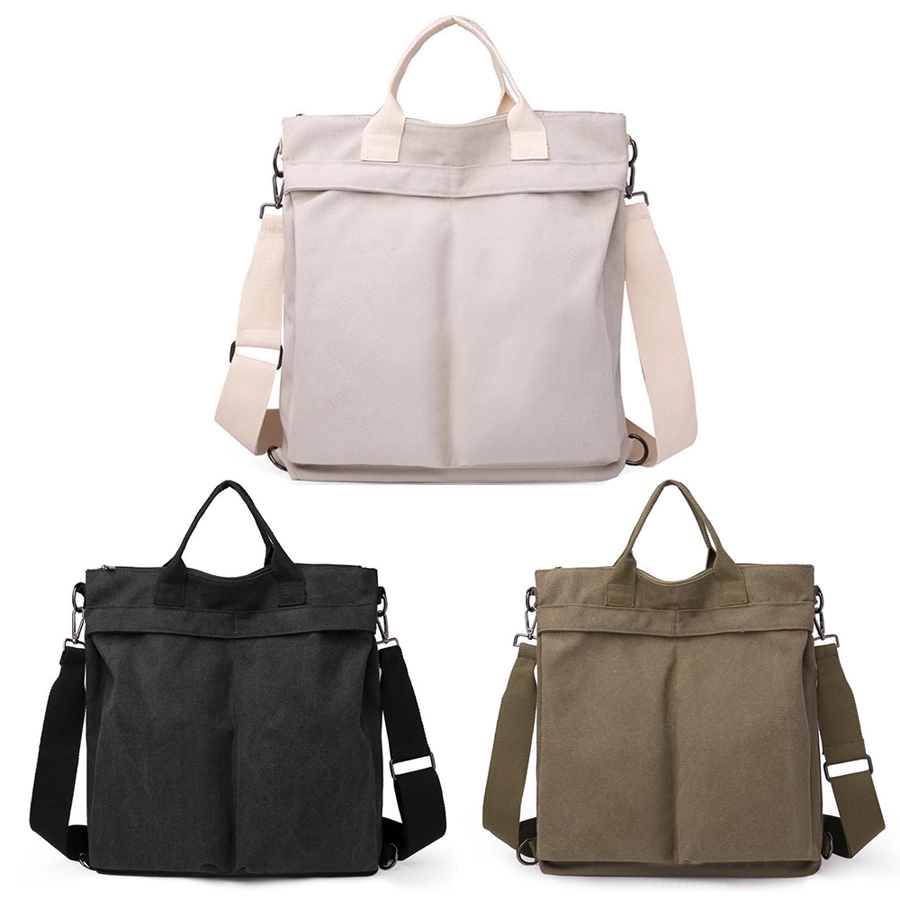 Multi Pockets Canvas Backpack 4