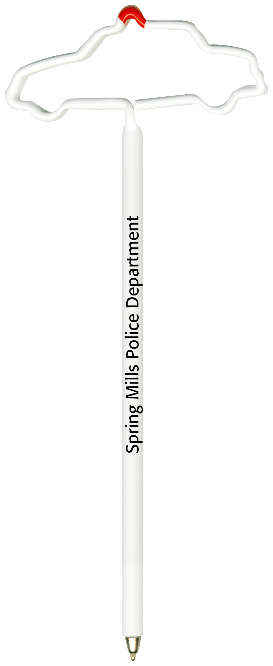 Police Car Multi-Color Inkbend Standard, Bent Pen