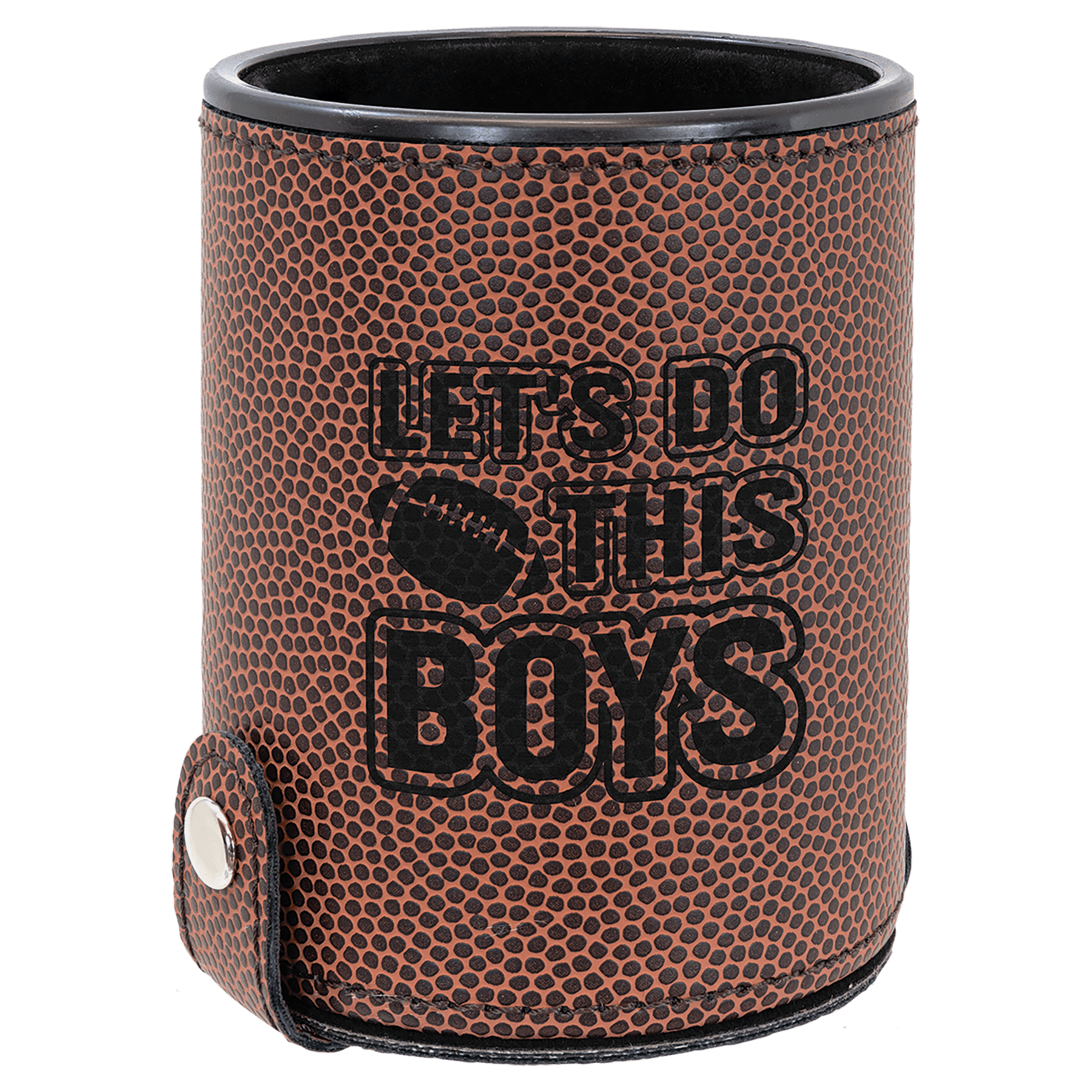 Football Leatherette Dice Cup with 5 Dice 2
