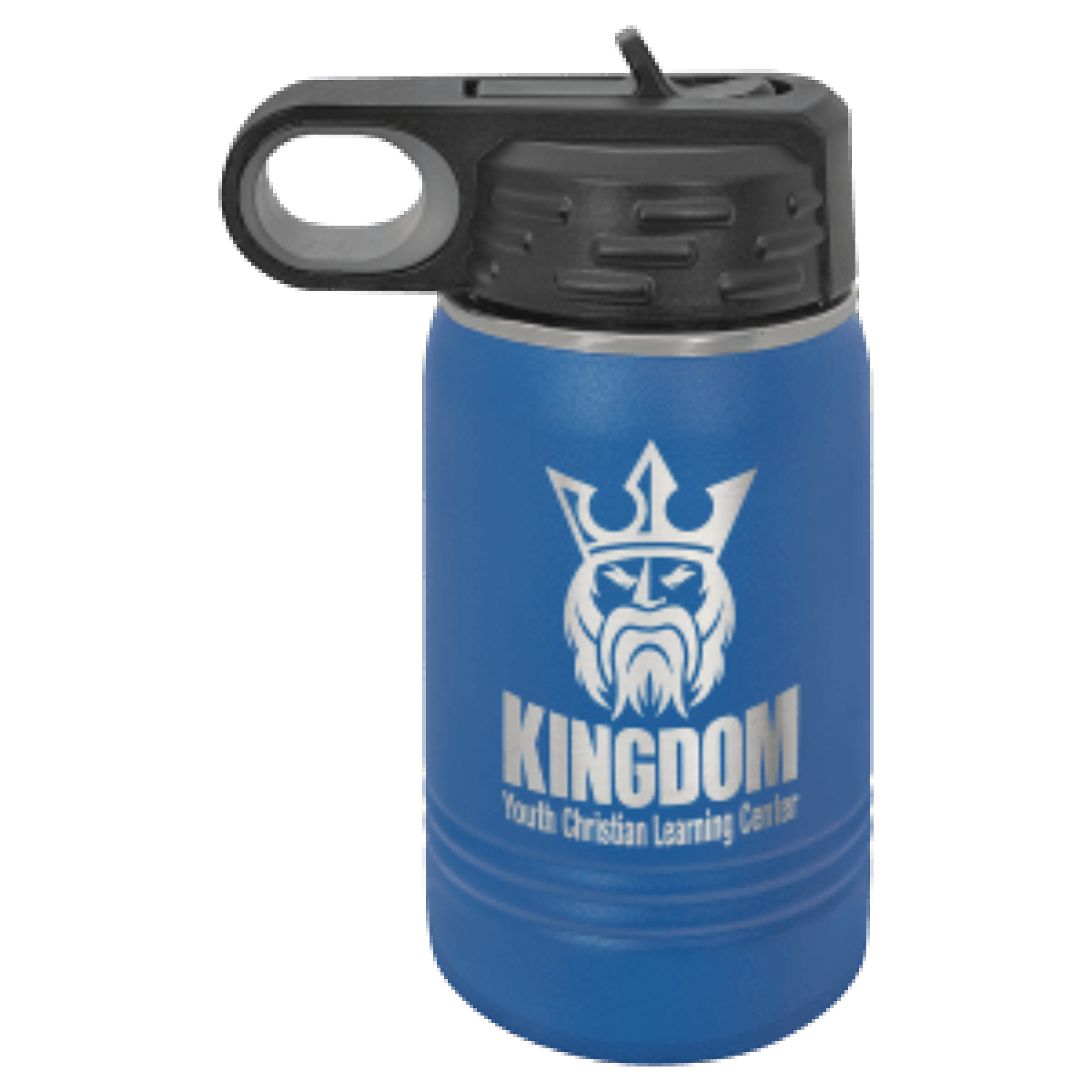 12 oz. Royal Blue Laser Engraved Polar Camel Water Bottles 2