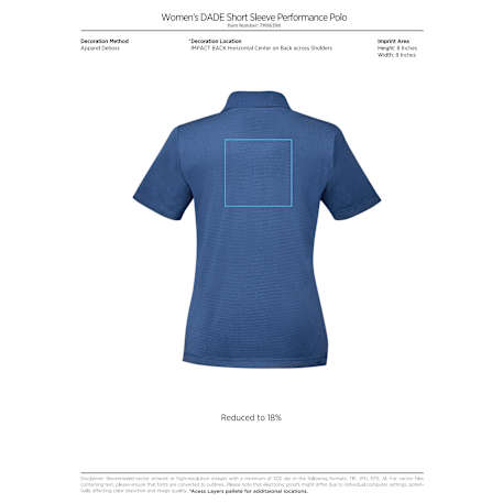 Women's DADE Short Sleeve Polo 378